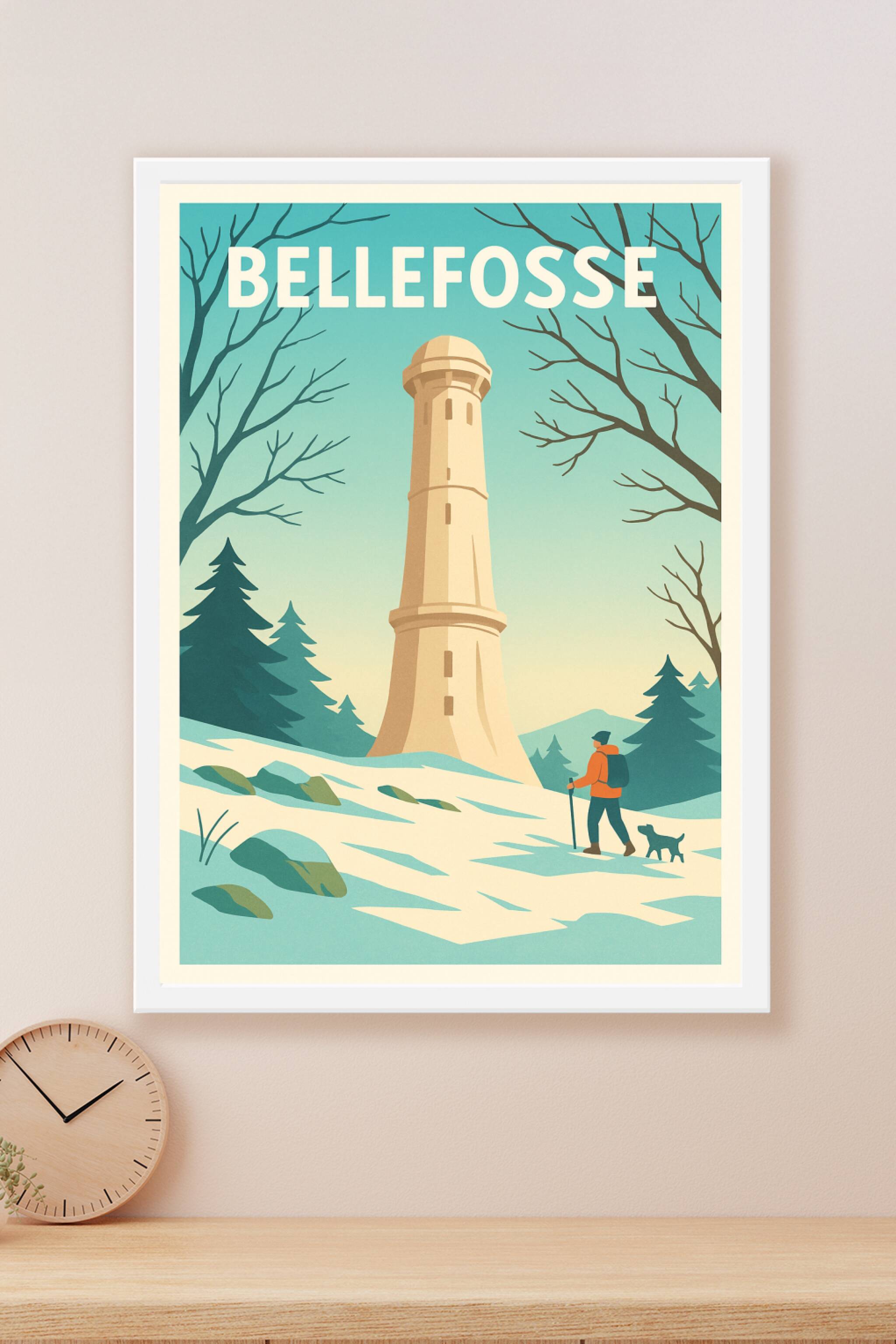 Affiche Bellefosse — Évasion hivernale en pleine nature · poster d'art de Bellefosse