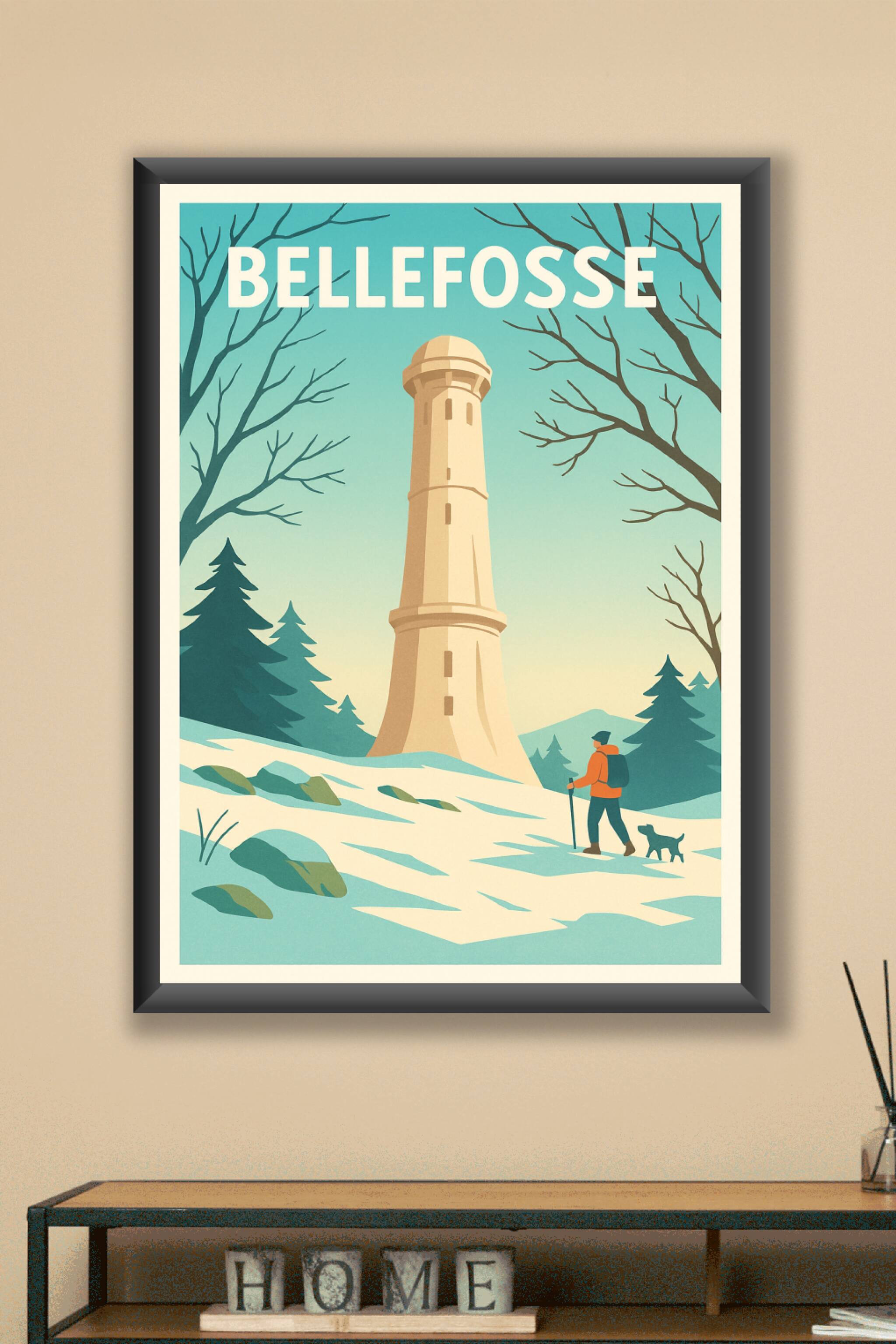 Affiche Bellefosse — Évasion hivernale en pleine nature · poster d'art de Bellefosse