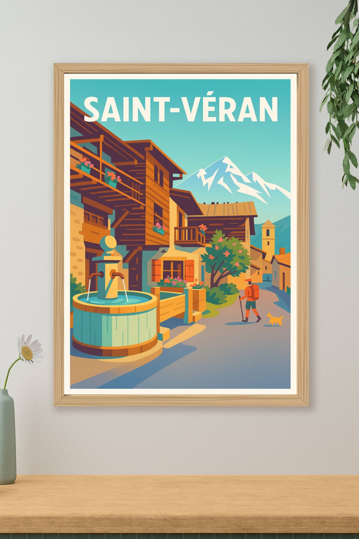Affiche Saint-Véran — Charme et sérénité alpine · poster d'art de Saint-Véran
