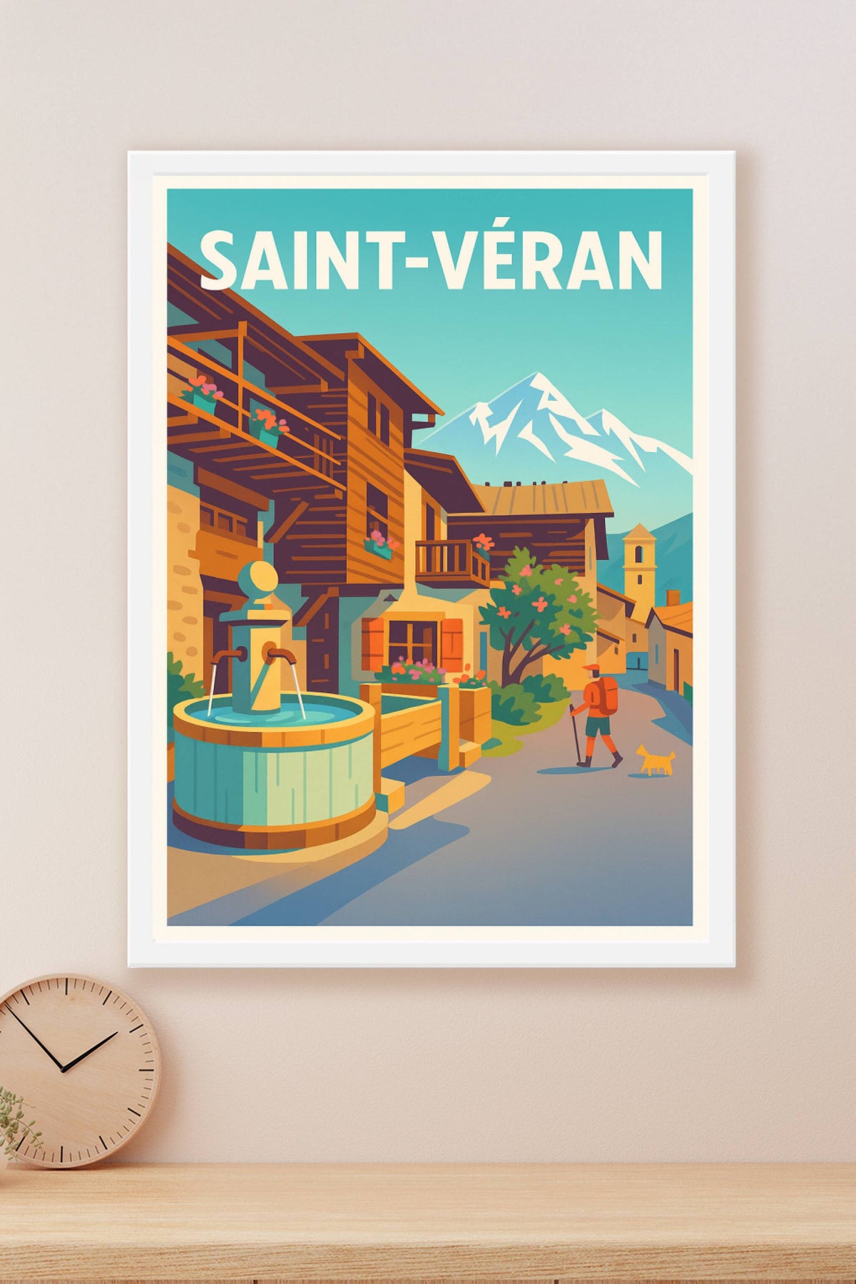Affiche Saint-Véran — Charme et sérénité alpine · poster d'art de Saint-Véran