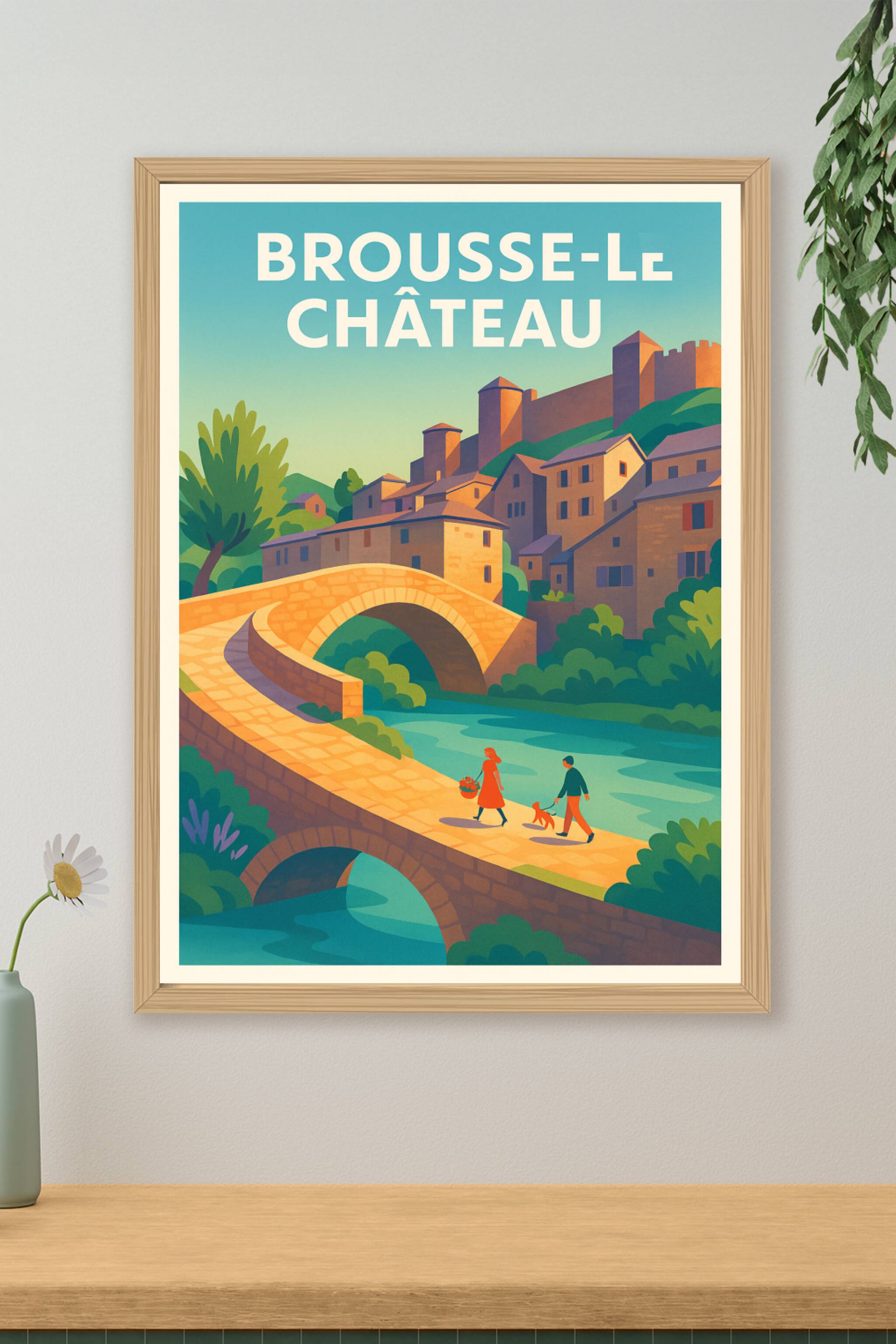 Affiche de Brousse-le-Château - Charme et sérénité au fil de l'eau
