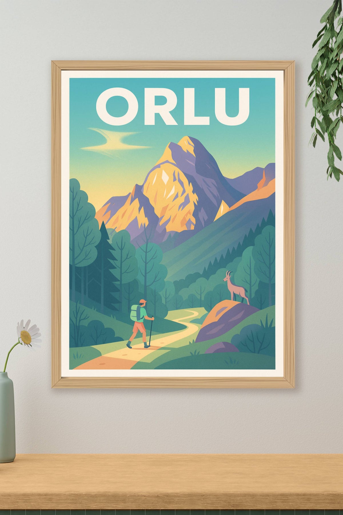 Affiche Orlu — Escapade nature au cœur des montagnes · poster d'art de Orlu