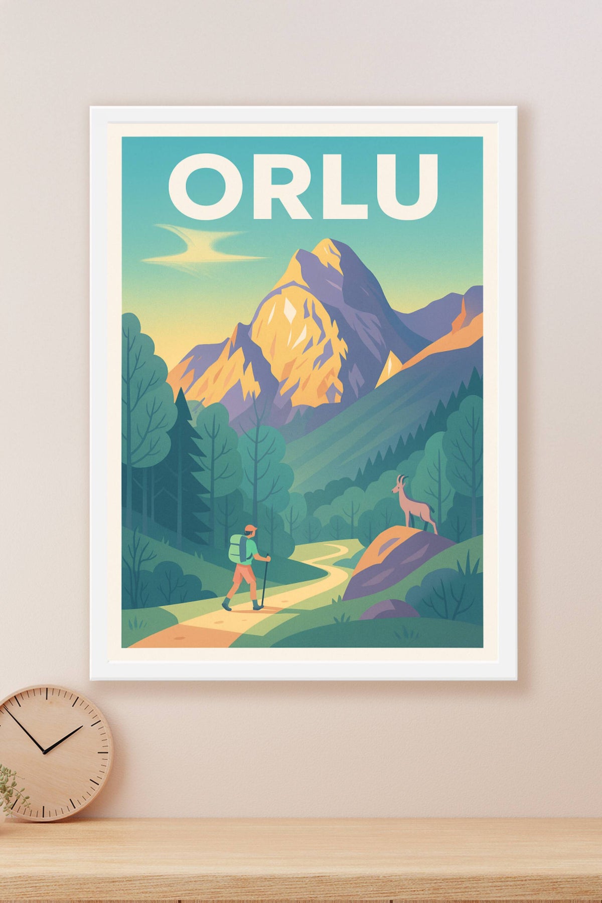 Affiche Orlu — Escapade nature au cœur des montagnes · poster d'art de Orlu