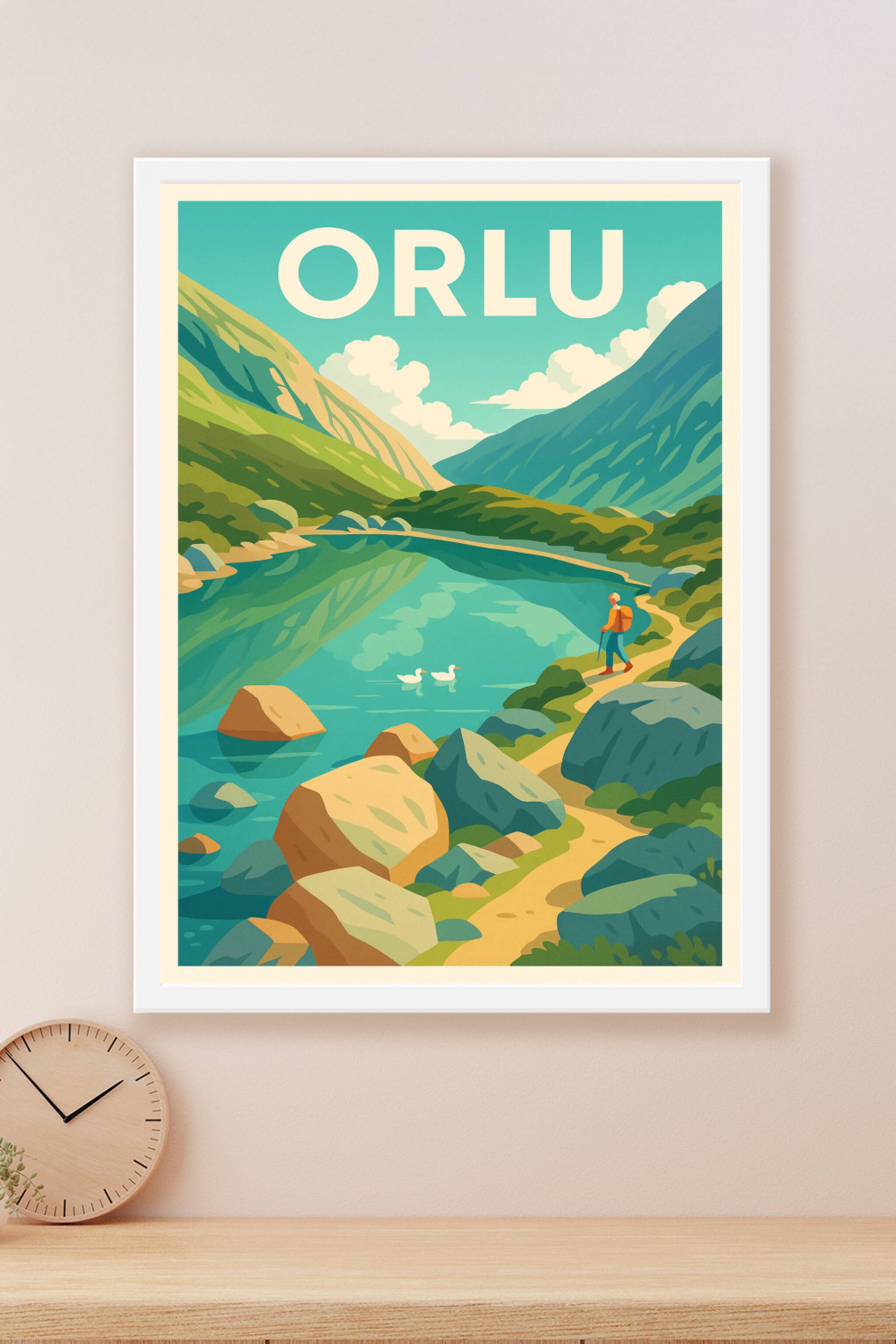 Affiche Orlu — Évasion nature au cœur des montagnes · poster d'art de Orlu
