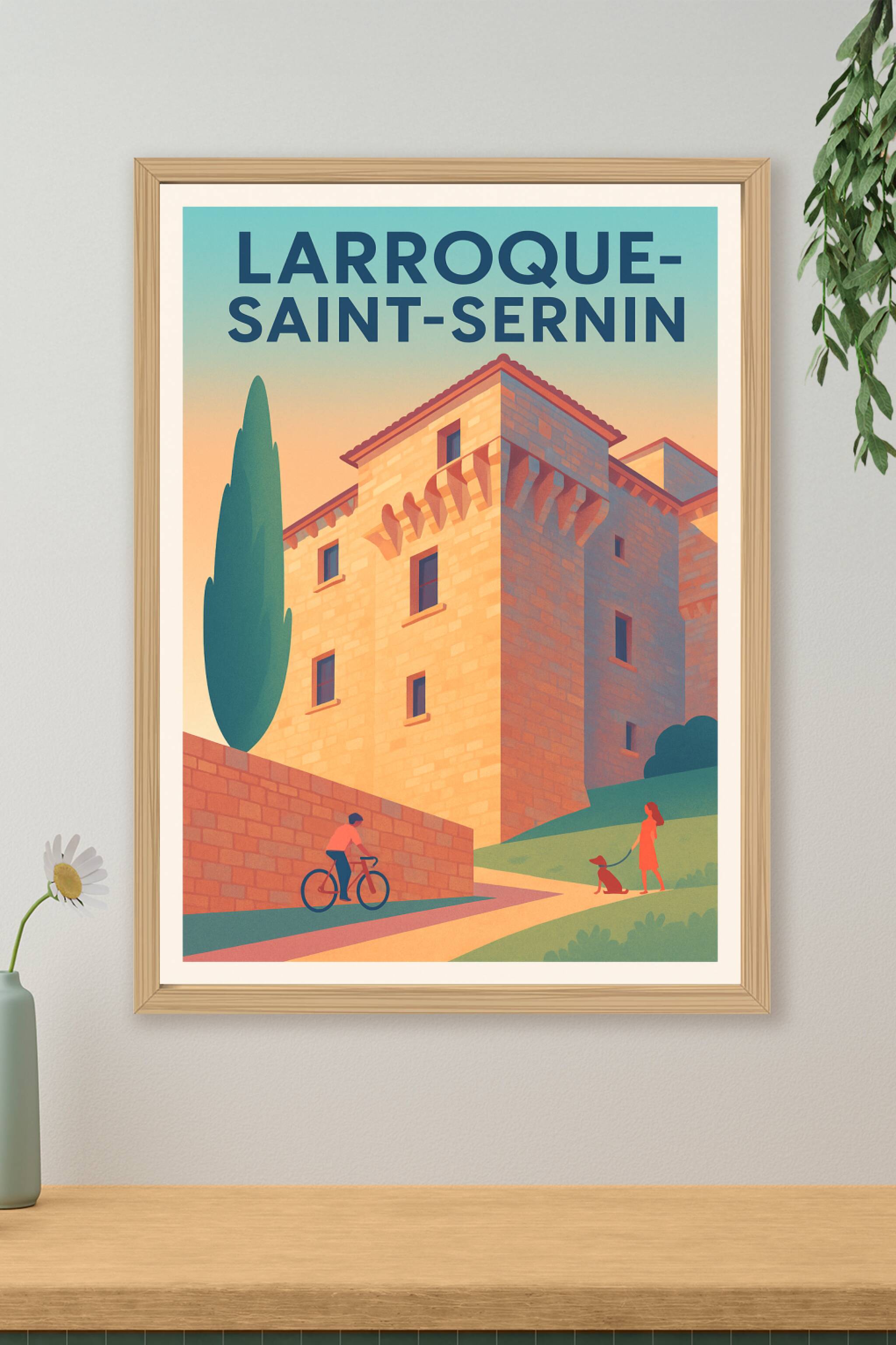Affiche de Larroque-Saint-Sernin - Charme et Sérénité Médiévale