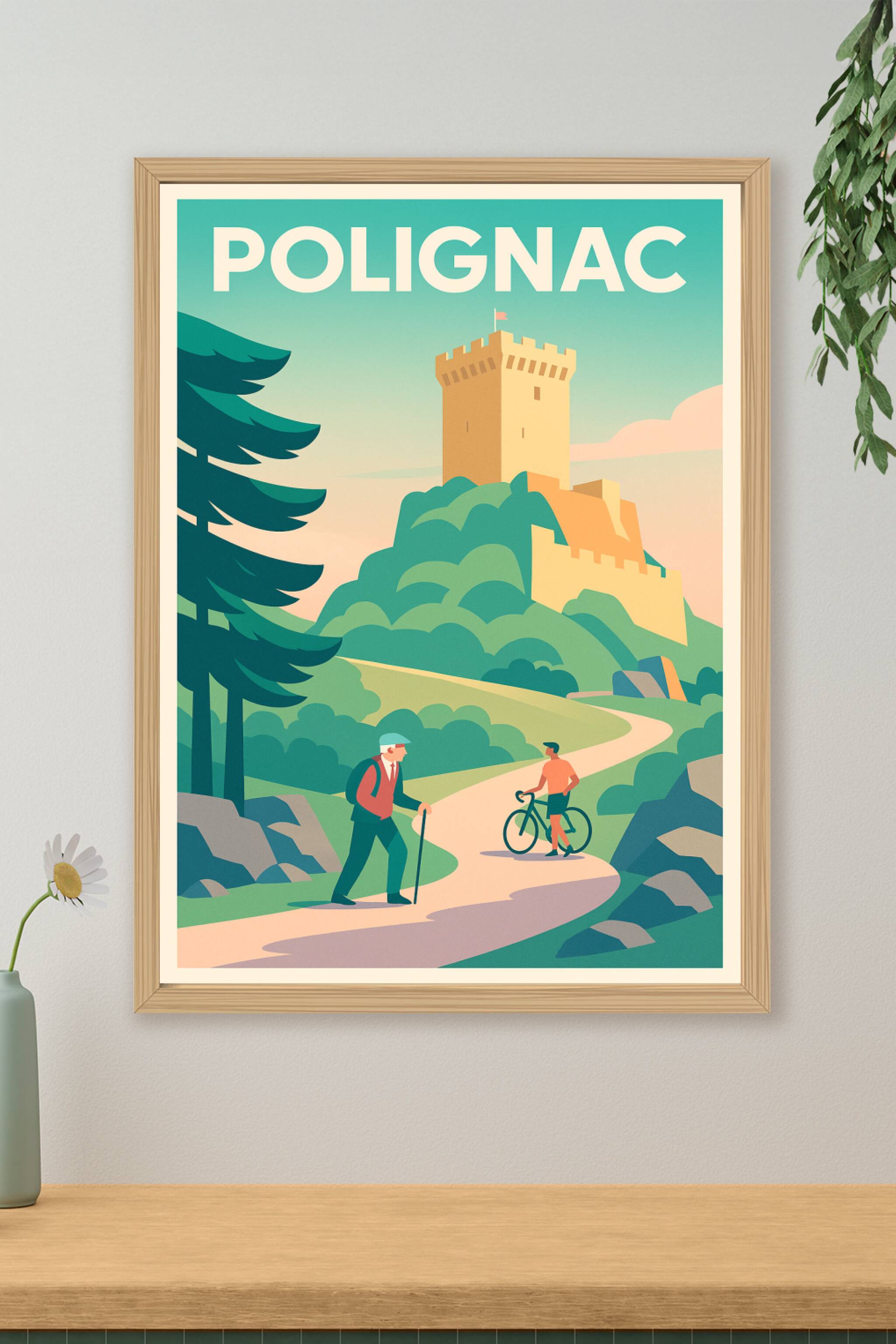 Affiche de Polignac - Promenade au Château emblématique
