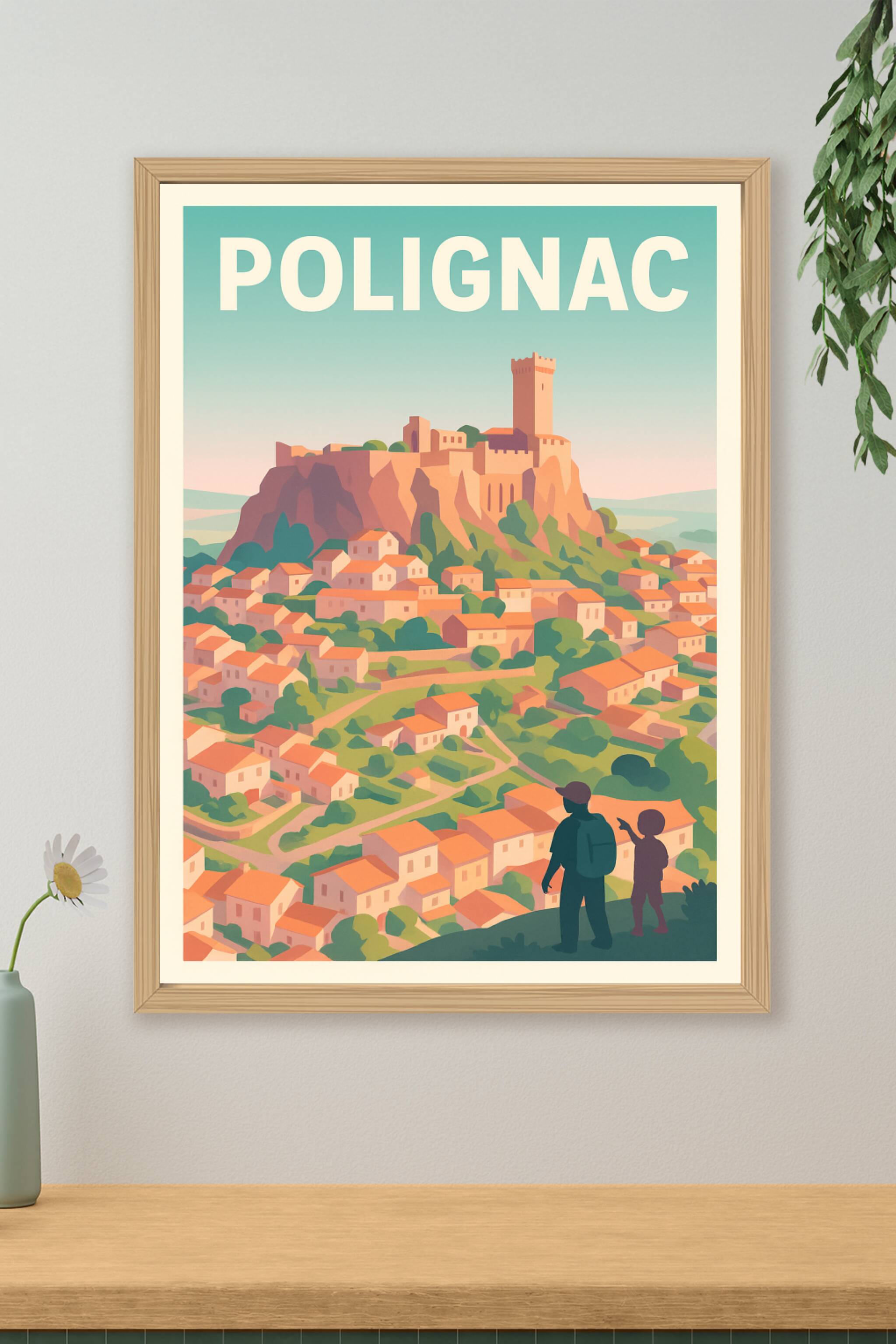 Affiche de Polignac - Village médiéval perché au charme intemporel