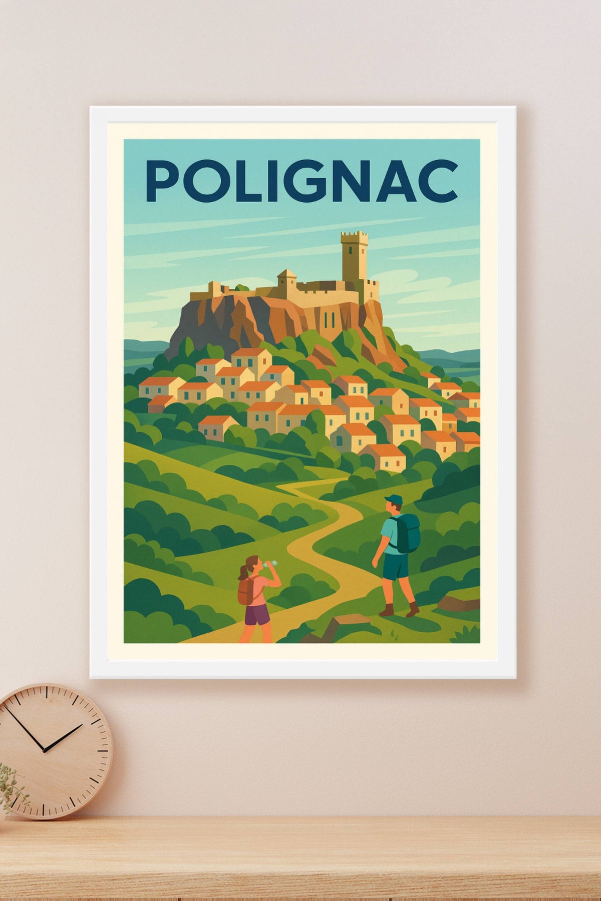 Affiche Polignac — Exploration entre histoire et nature · poster d'art de Polignac