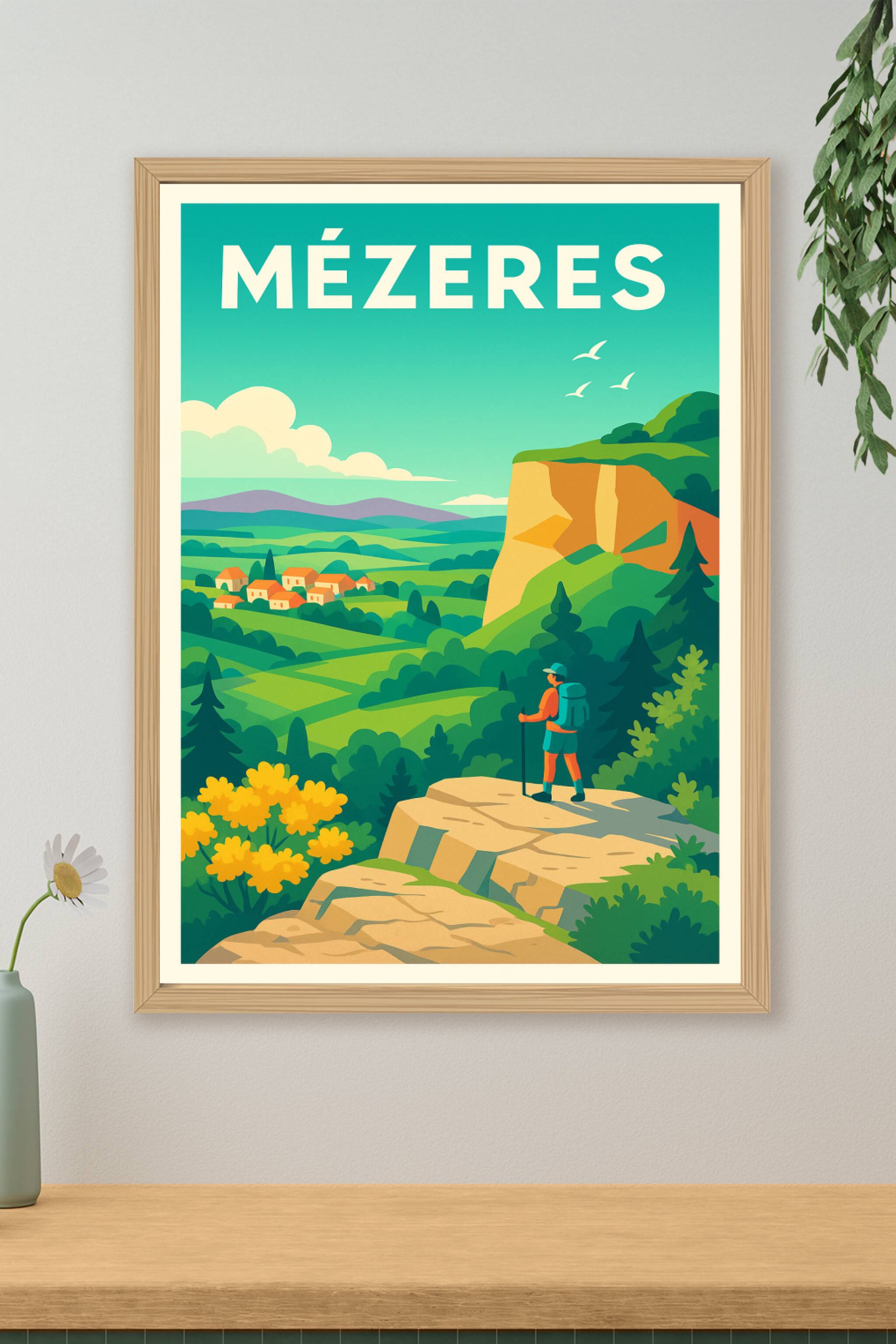 Affiche de Mézeres - L'appel de la nature et des grands espaces