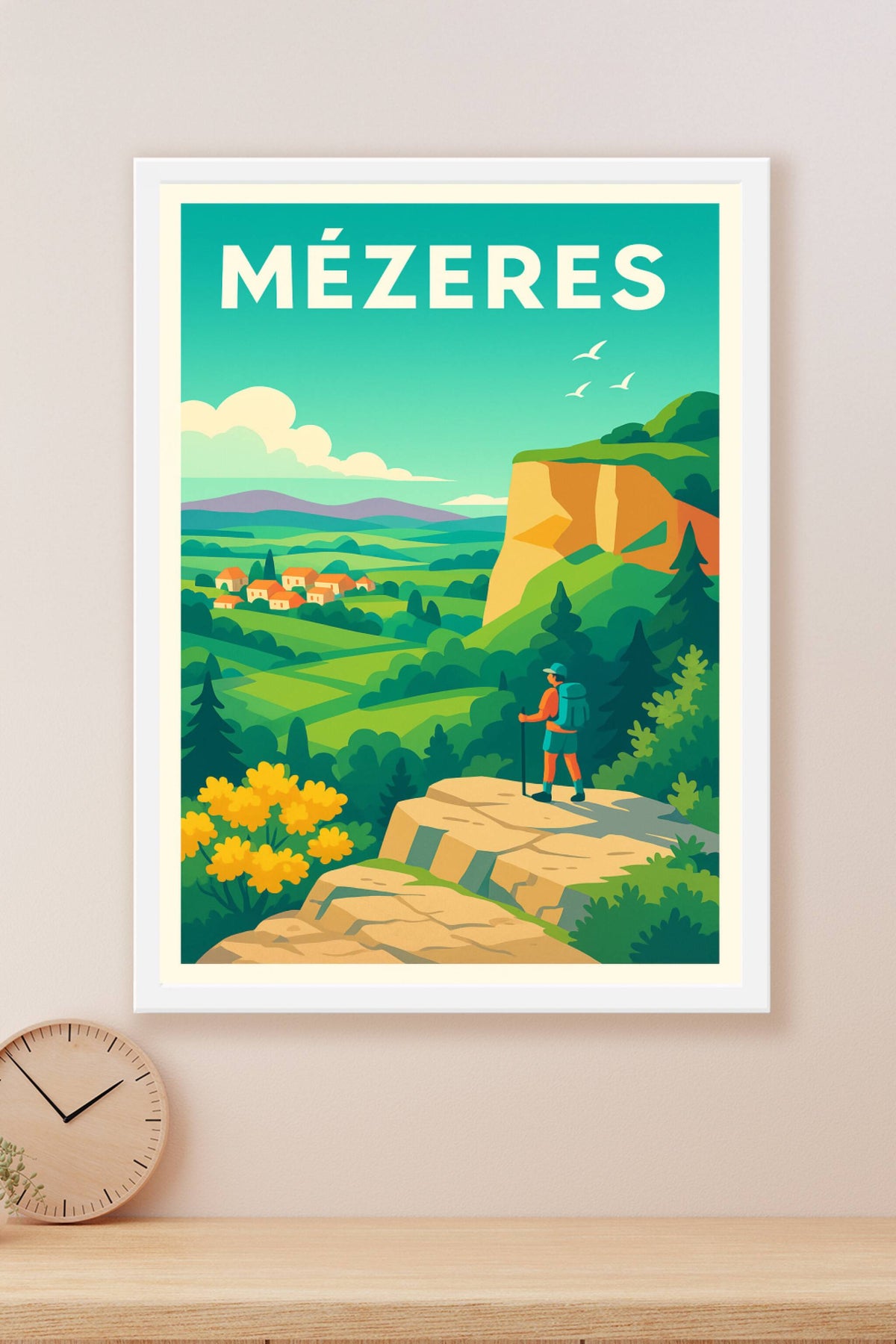 Affiche Mézeres — L'appel de la nature et des grands espaces · poster d'art de Mézeres