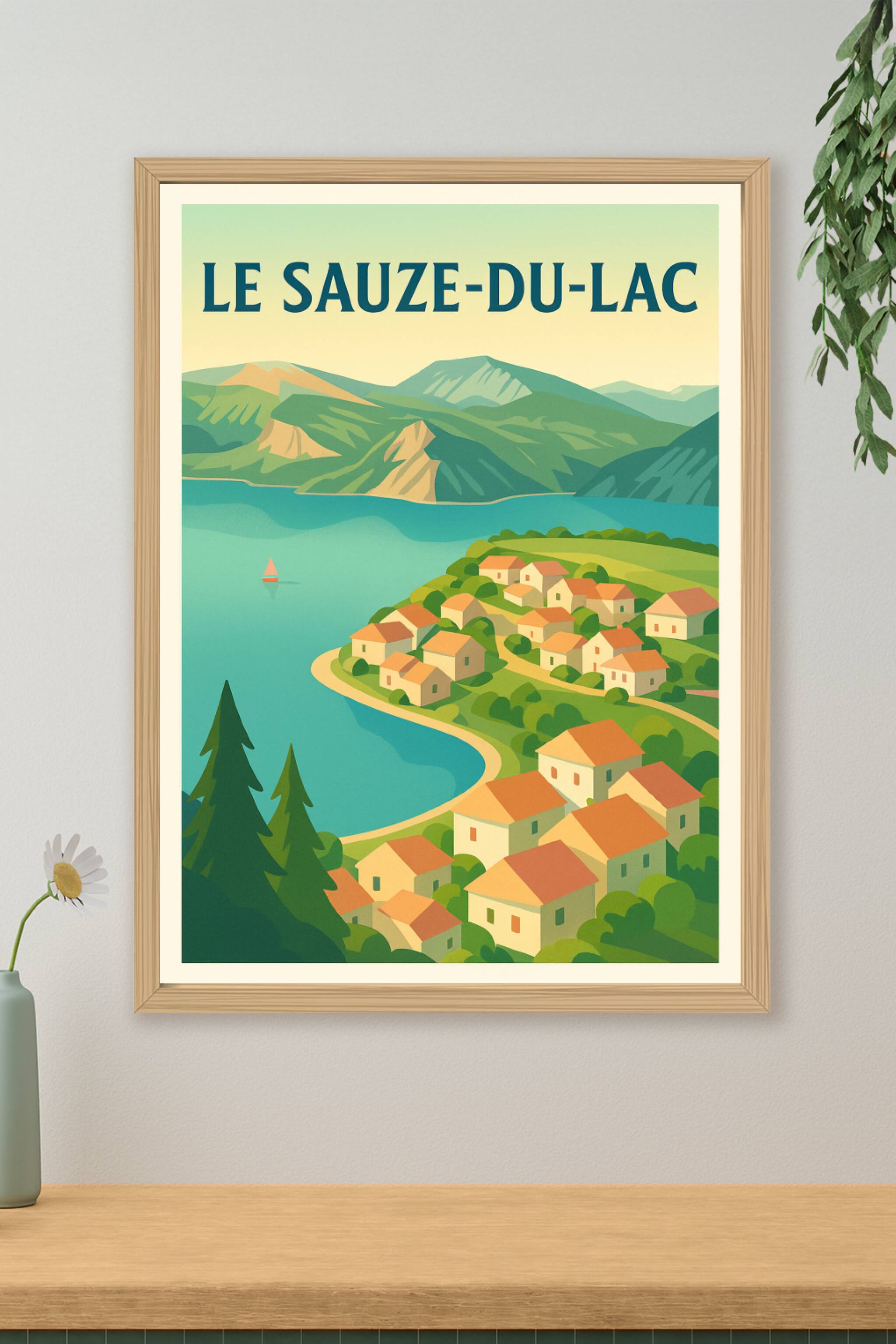 Affiche de Le Sauze-du-Lac - Évasion au bord du lac