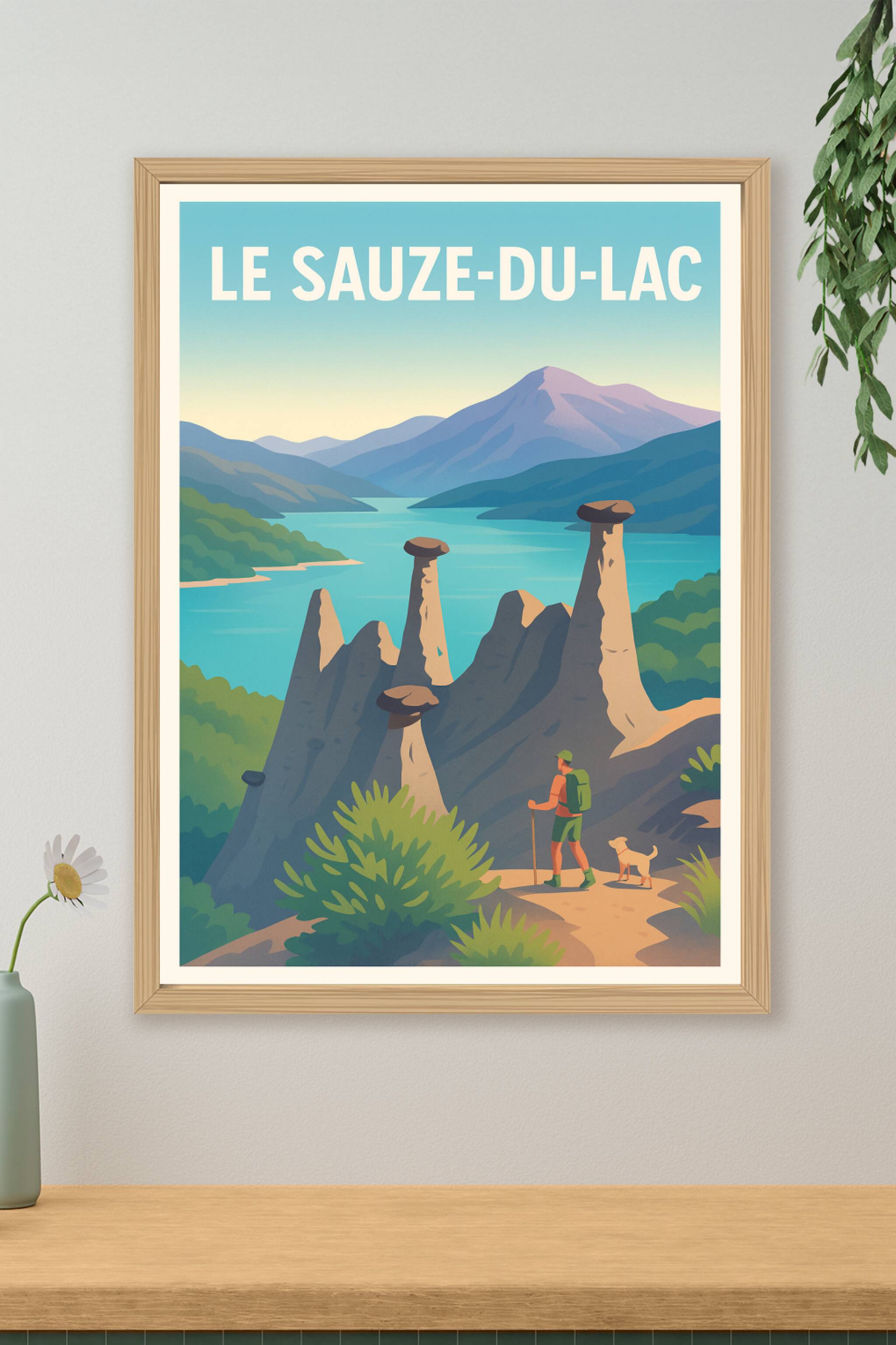 Affiche de Le Sauze-du-Lac - Évasion et nature sauvage