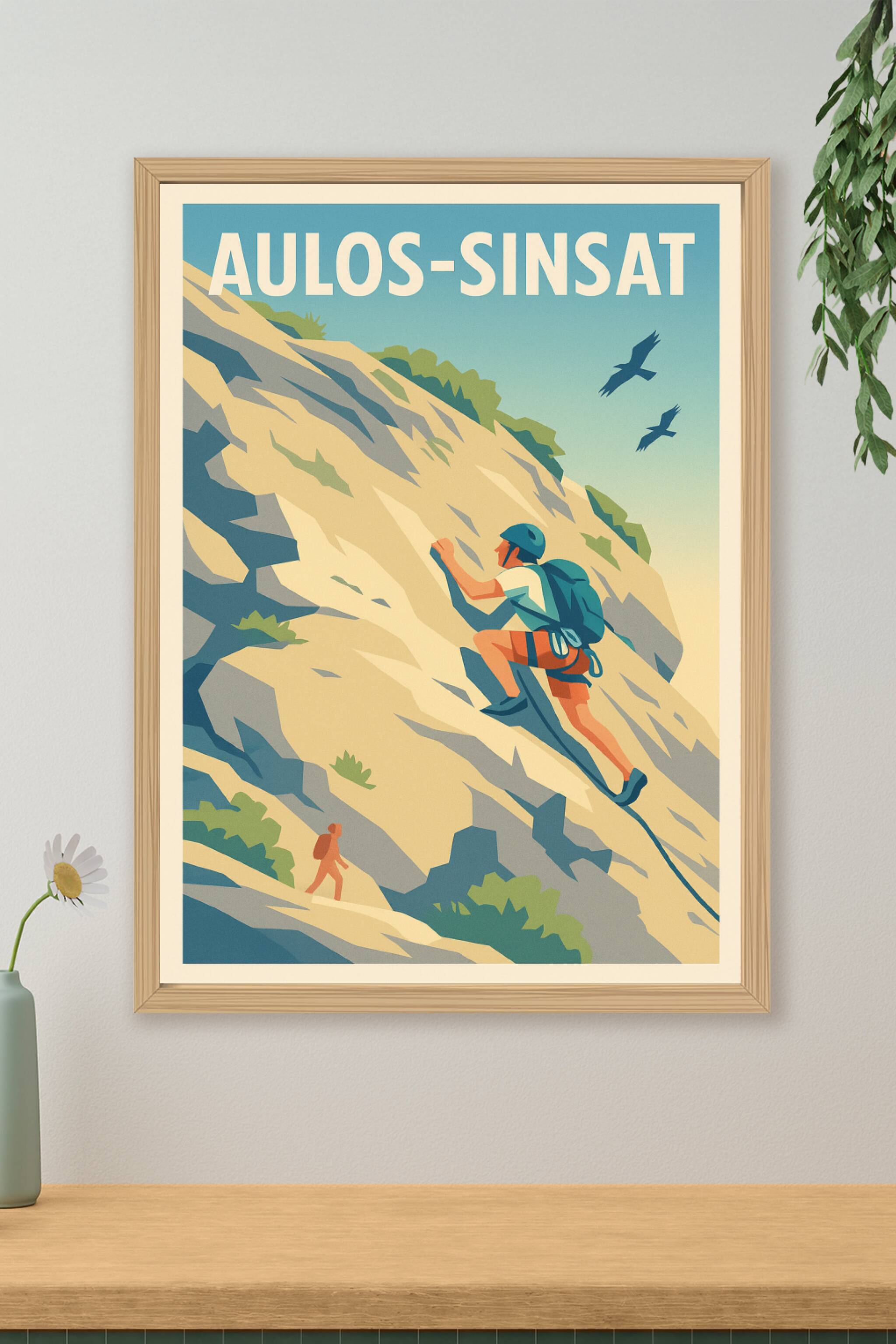 Affiche de Aulos-Sinsat - Passion Montagne et Escalade