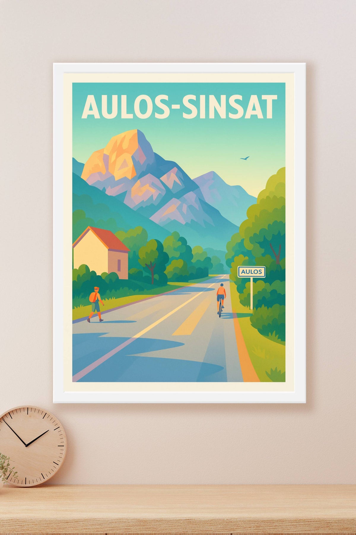 Affiche Aulos-Sinsat — L'appel de la montagne et de la nature · poster d'art de Aulos-Sinsat