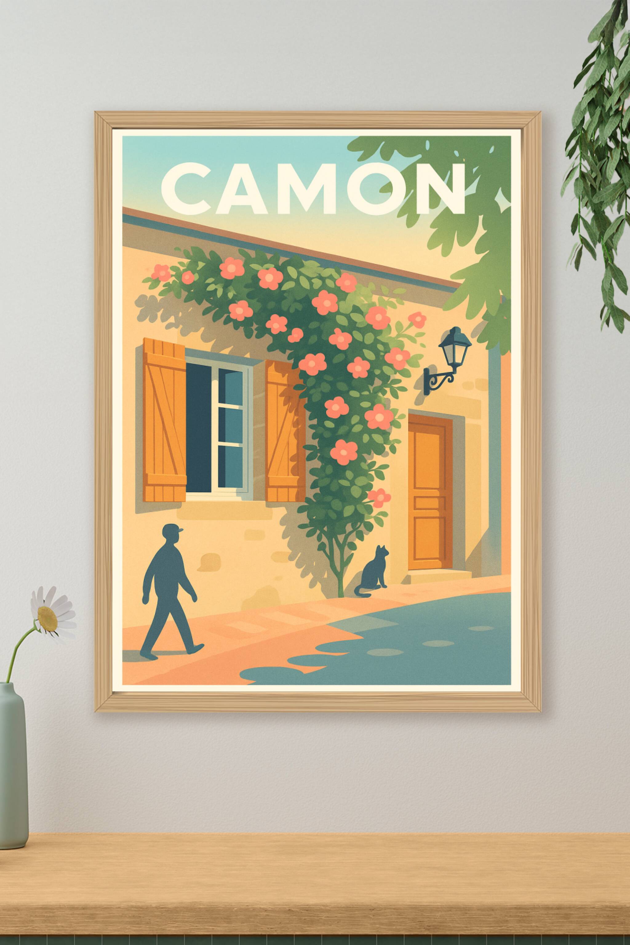 Affiche Camon — Charme bucolique ensoleillé · poster d'art de Camon