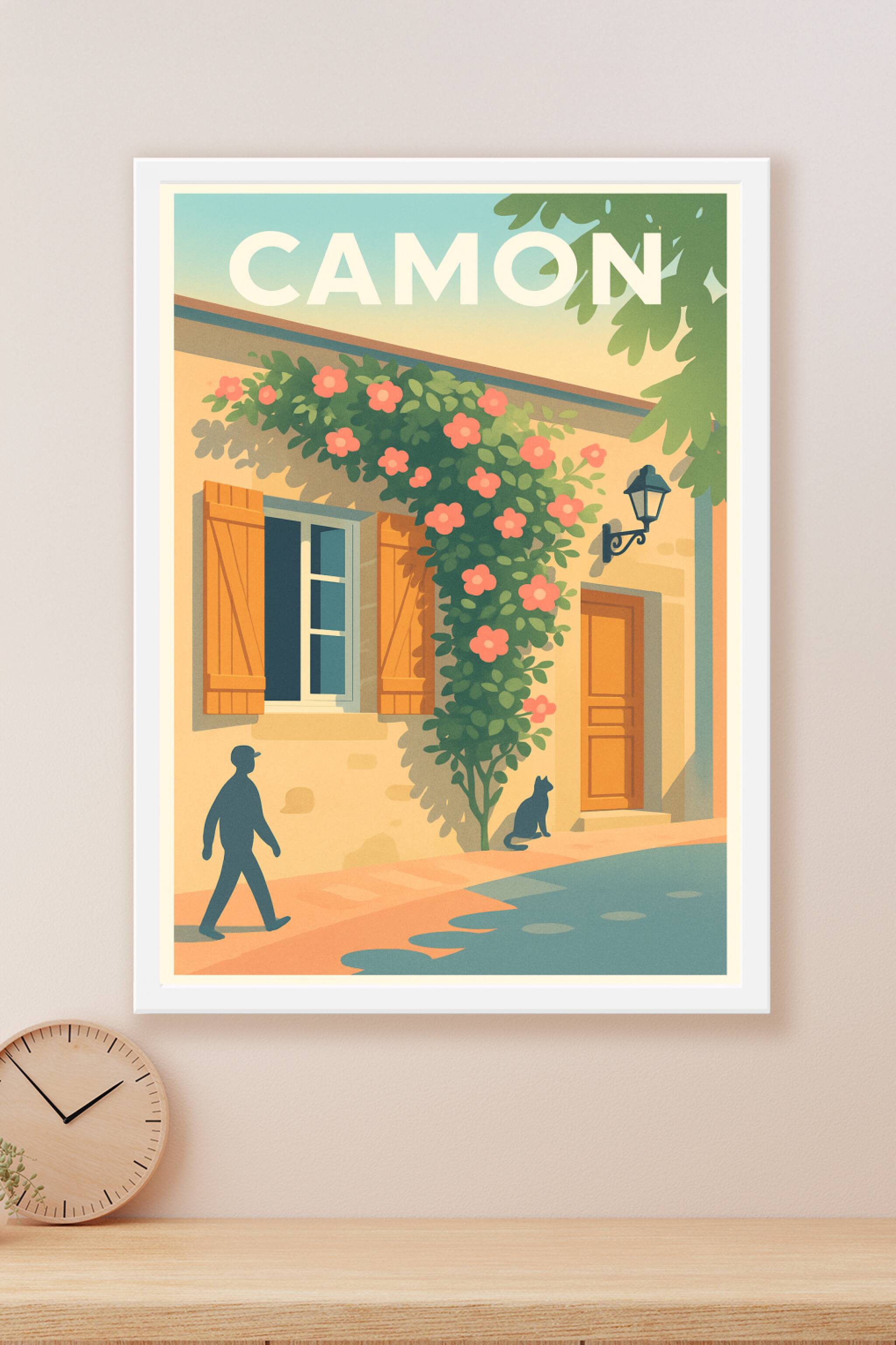 Affiche Camon — Charme bucolique ensoleillé · poster d'art de Camon