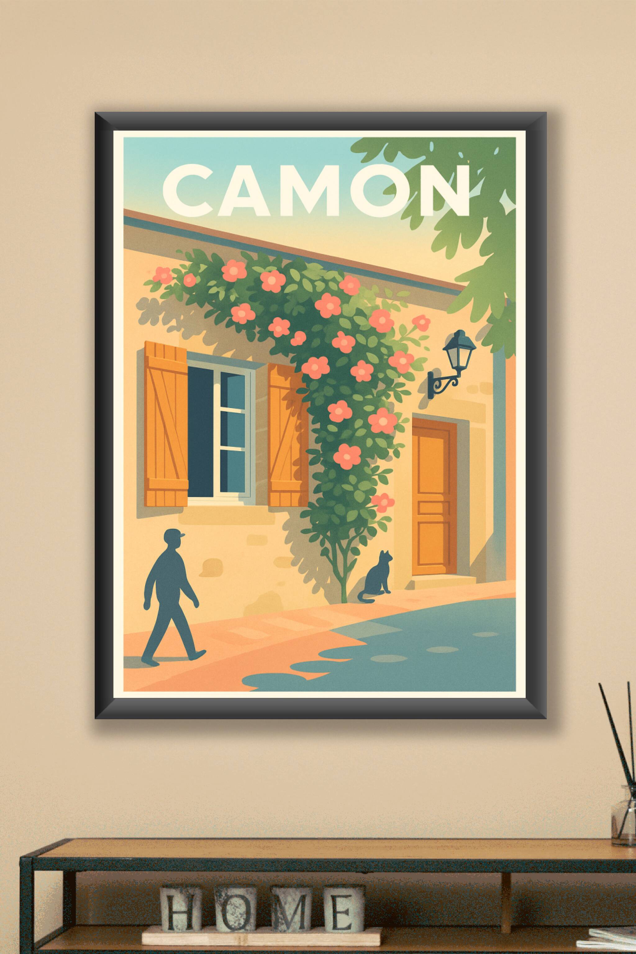 Affiche Camon — Charme bucolique ensoleillé · poster d'art de Camon