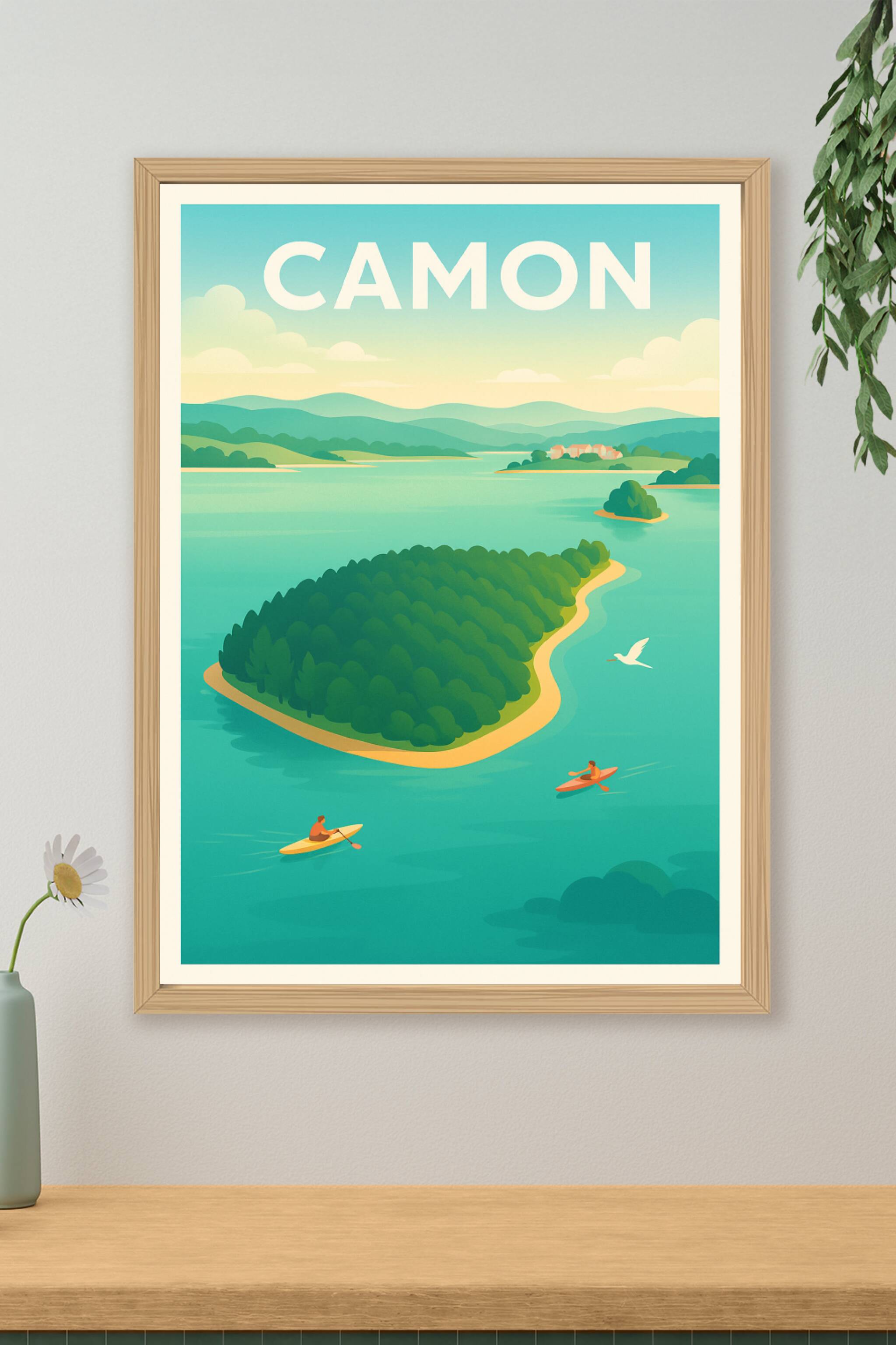 Affiche Camon — Havre de paix au fil de l'eau · poster d'art de Camon