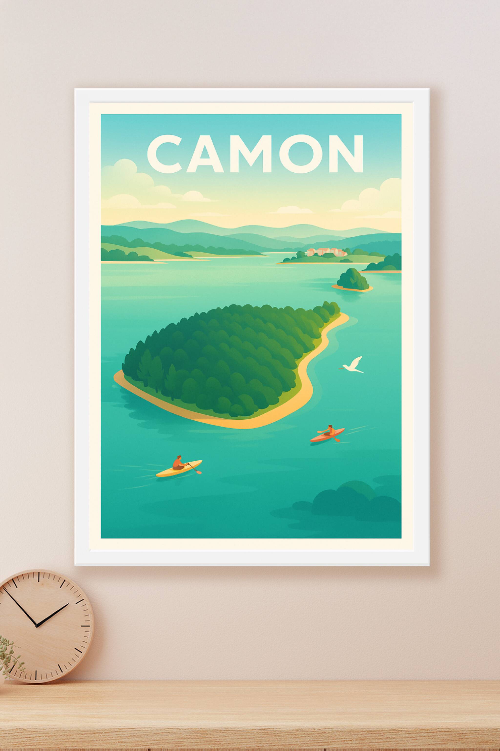 Affiche Camon — Havre de paix au fil de l'eau · poster d'art de Camon