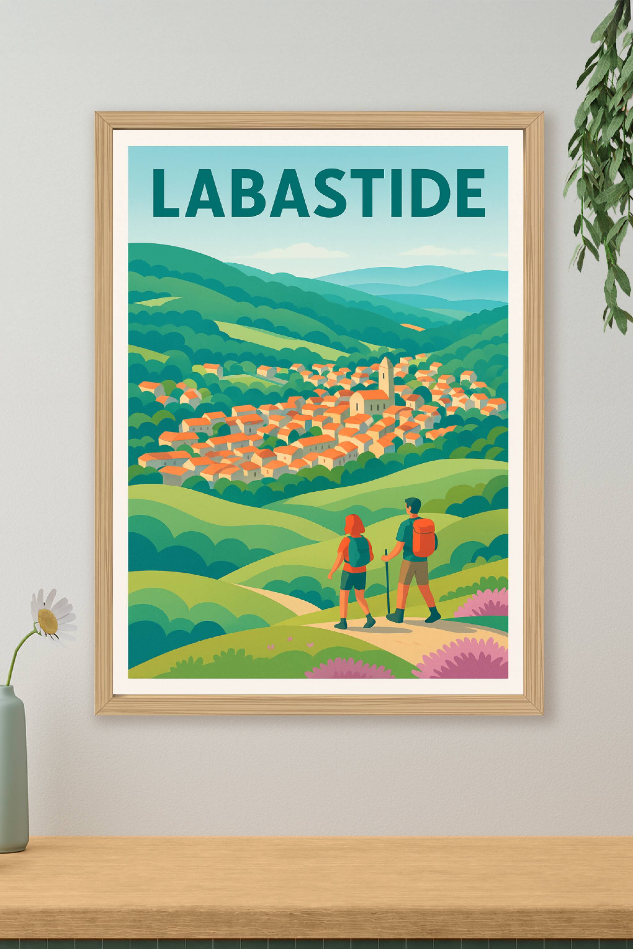 Affiche de Labastide - Évasion et randonnée au cœur des collines