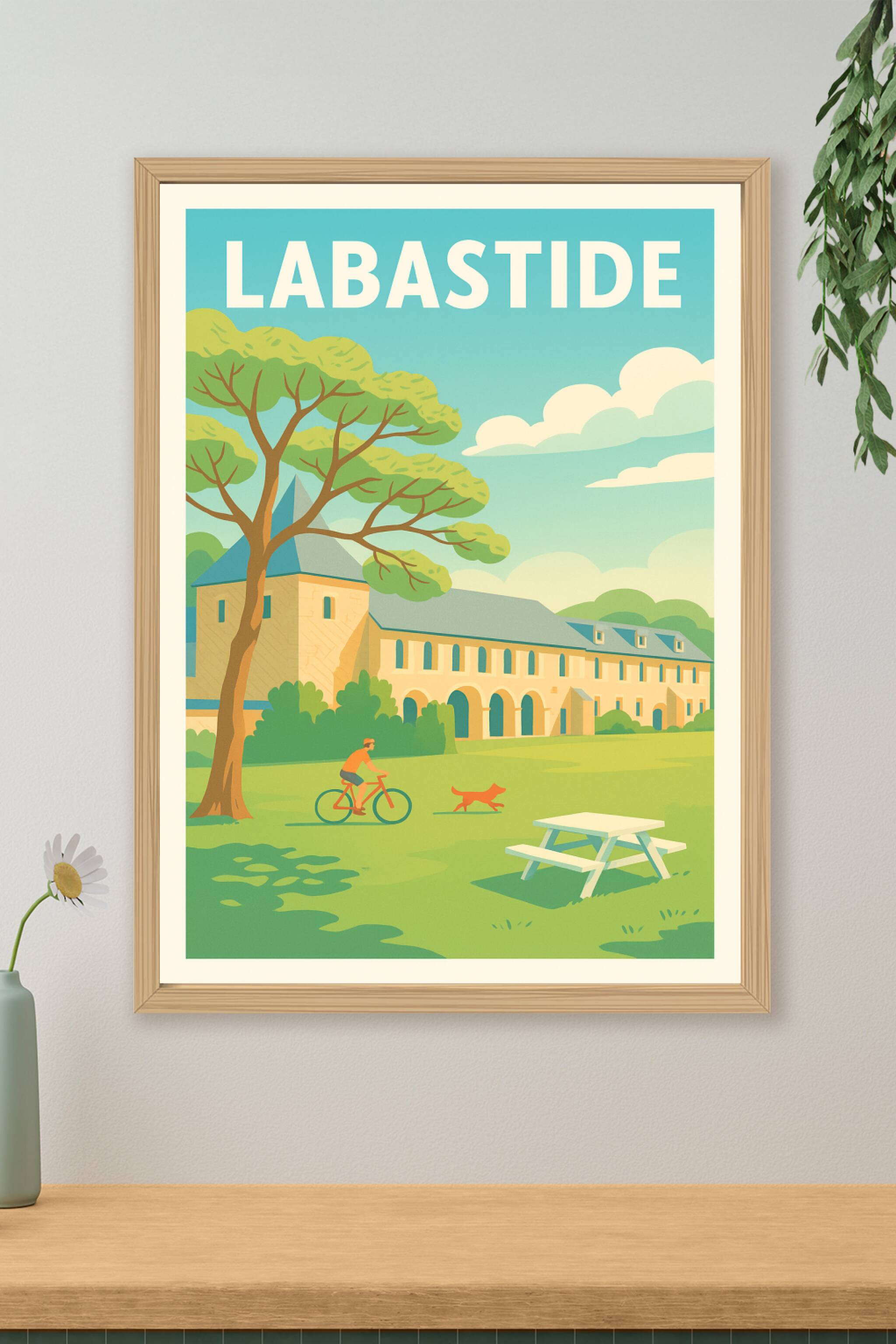 Affiche de Labastide - Tranquillité et nature au cœur de la ville