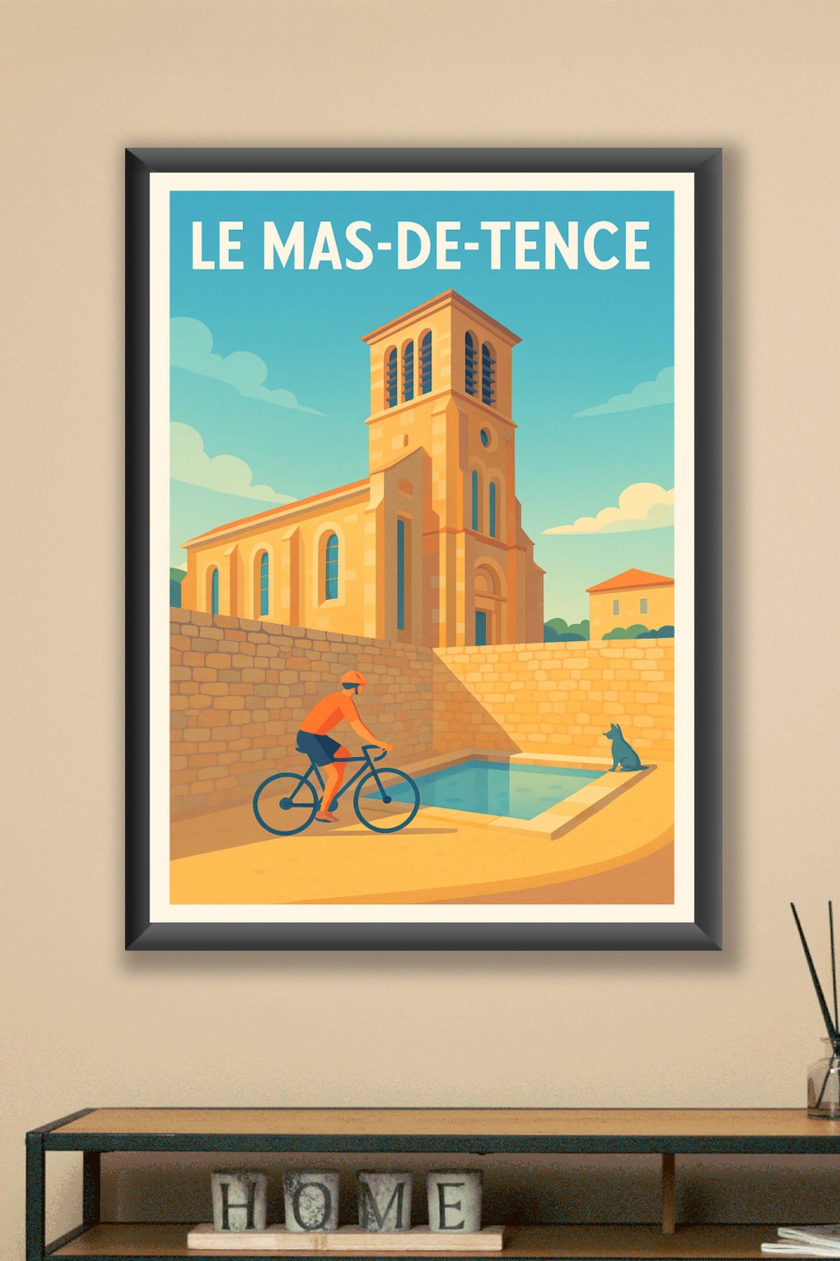 Affiche Le Mas-de-Tence — Charme et Sérénité au Cœur de la Haute-Loire · poster d'art de Le Mas-de-Tence