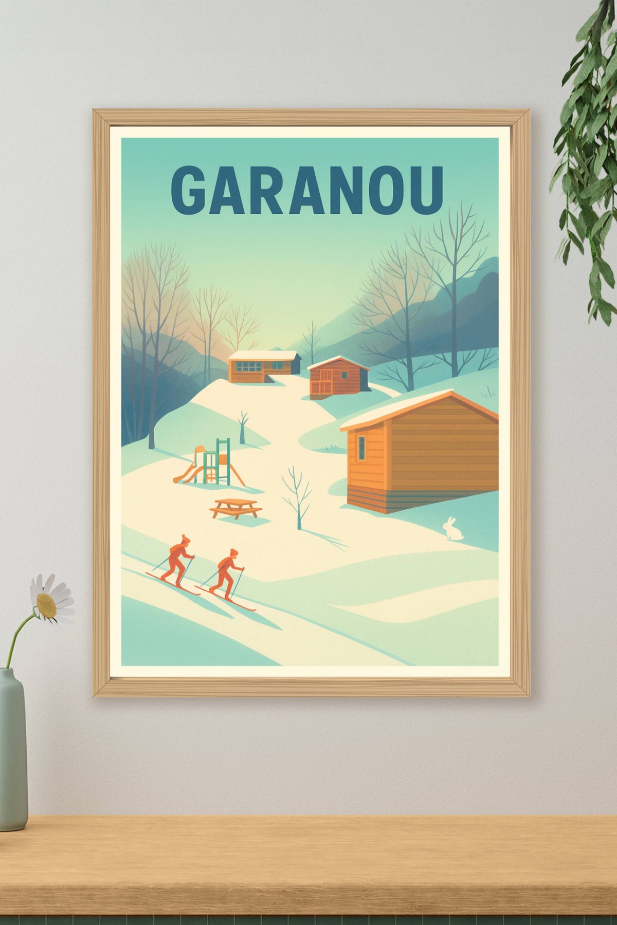 Affiche Garanou — Évasion hivernale en pleine nature · poster d'art de Garanou