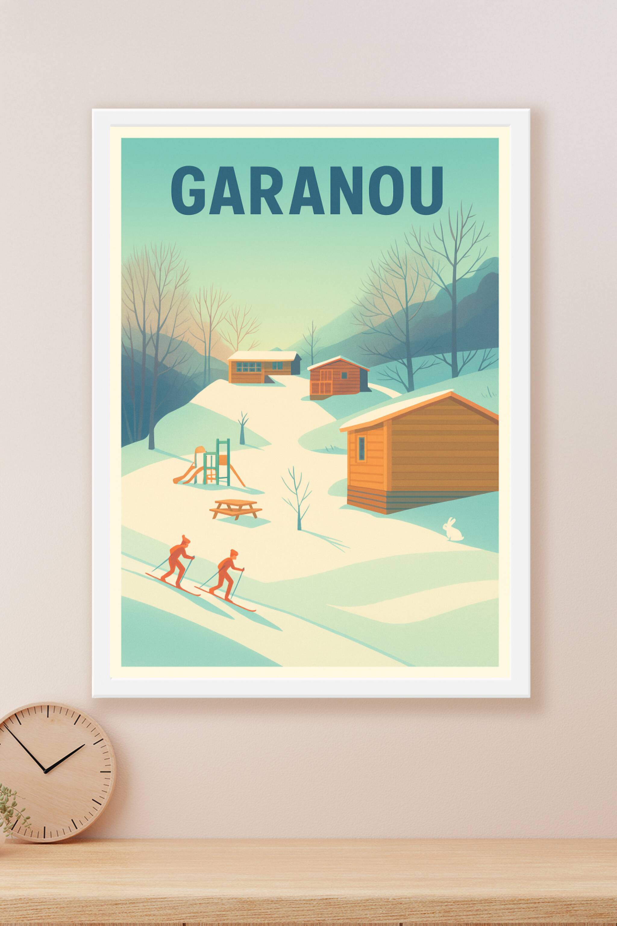 Affiche Garanou — Évasion hivernale en pleine nature · poster d'art de Garanou