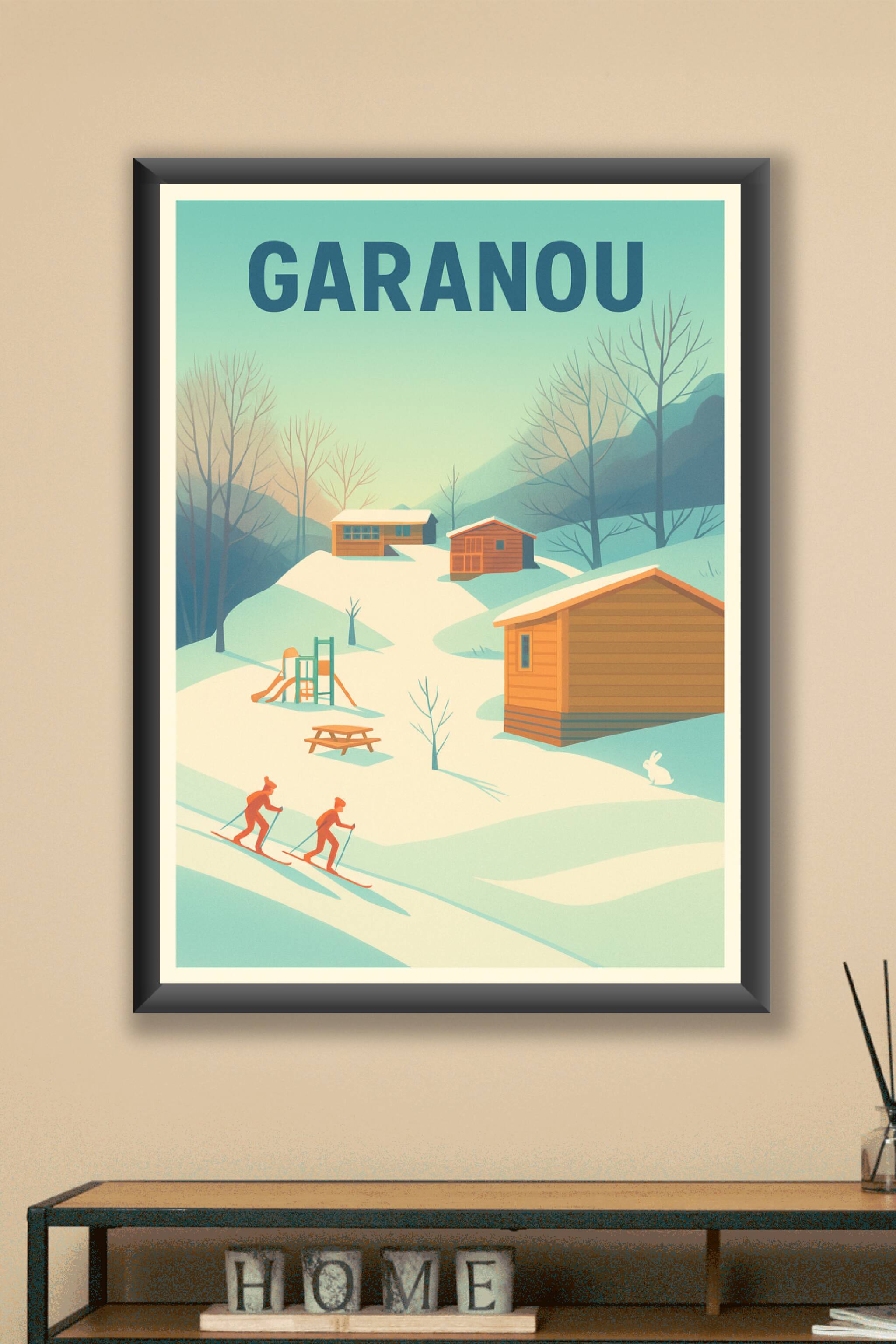 Affiche Garanou — Évasion hivernale en pleine nature · poster d'art de Garanou