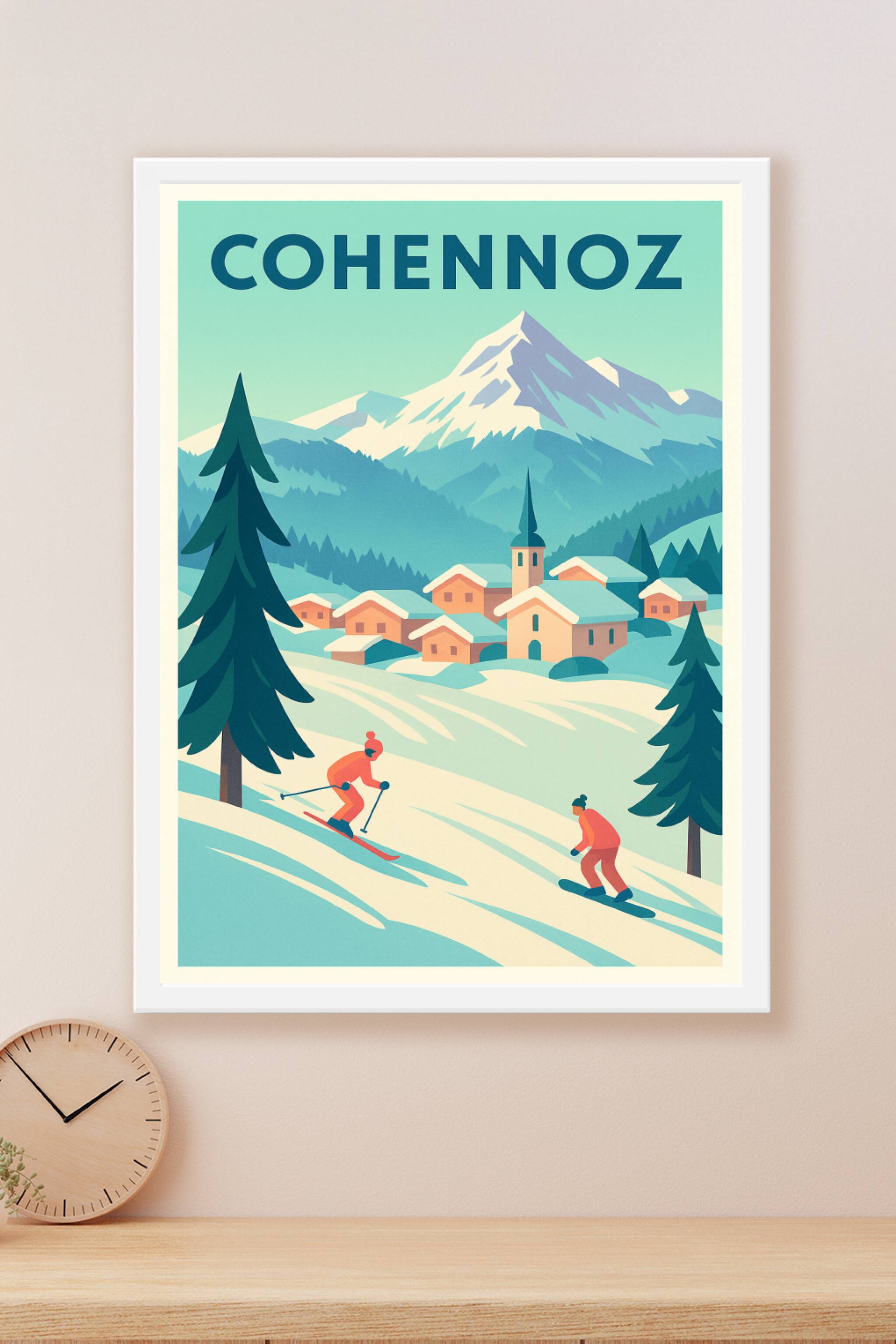 Affiche CohennOz — Escapade hivernale en montagne · poster d'art de CohennOz