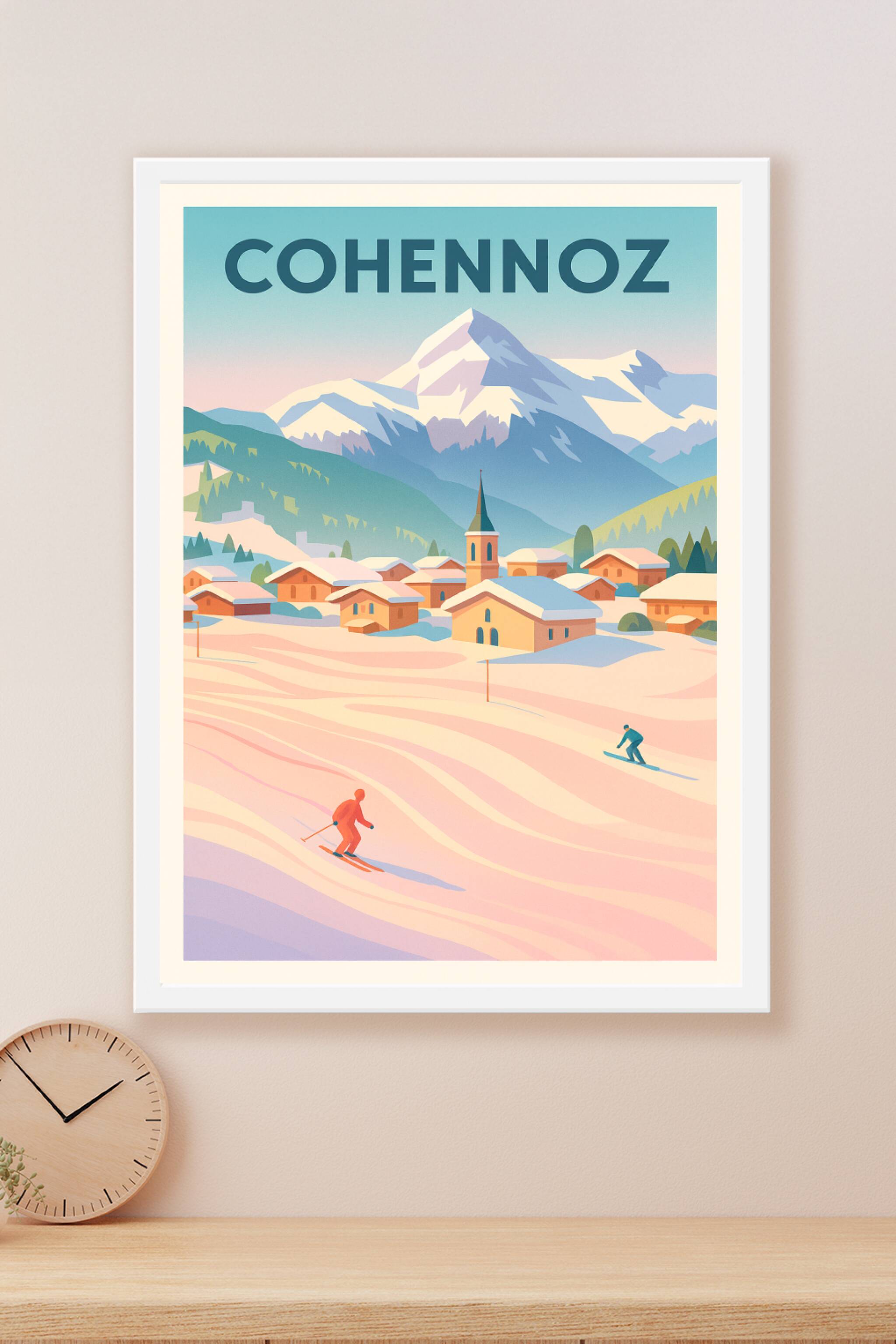 Affiche Cohennioz — Évasion hivernale dans les Alpes · poster d'art de Cohennioz