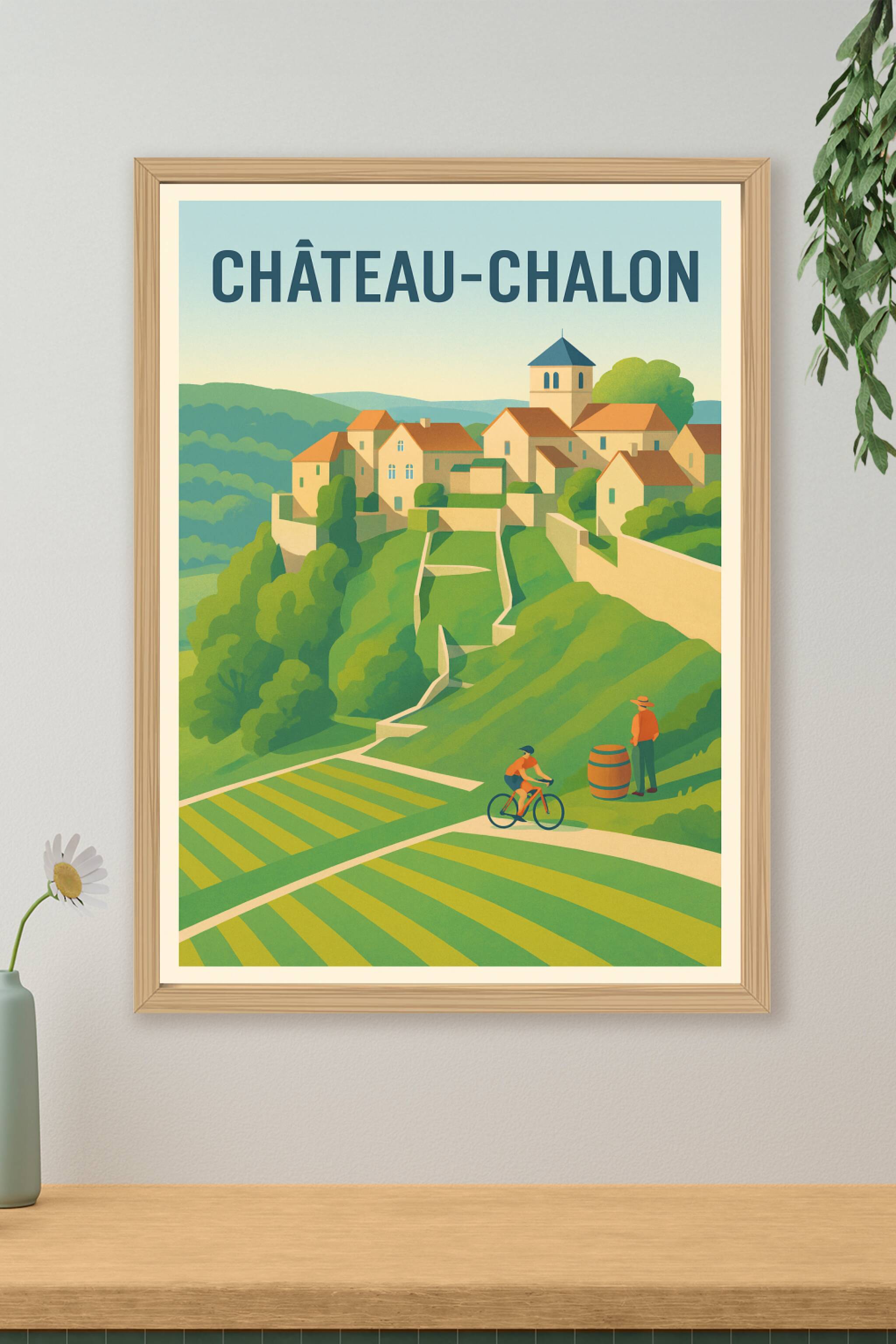 Affiche de Château-Chalon - L'élégance viticole au cœur du Jura