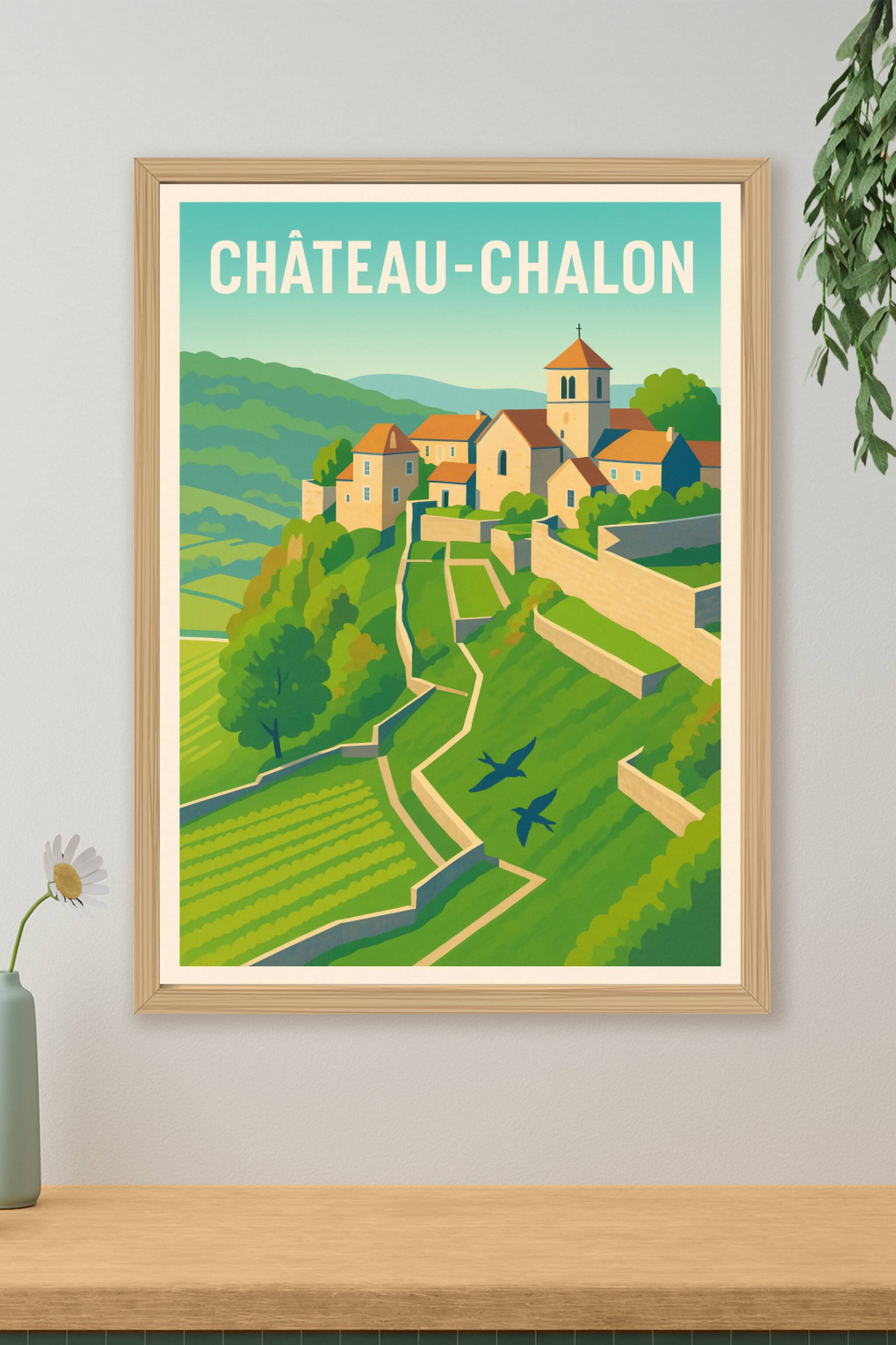 Affiche de Château-Chalon - Charme et sérénité au cœur du Jura