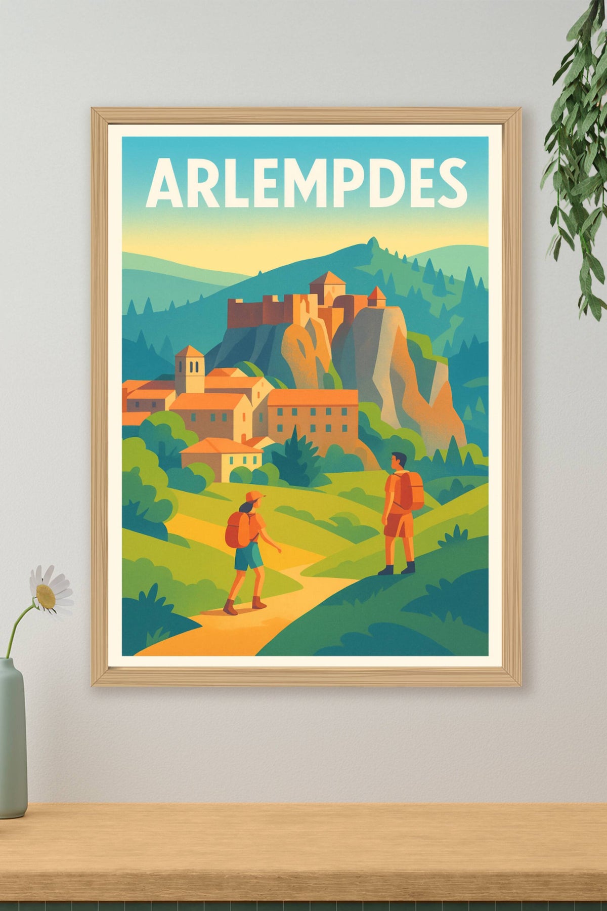 Affiche Arlempdes — L'escapade nature au cœur du patrimoine · poster d'art de Arlempdes