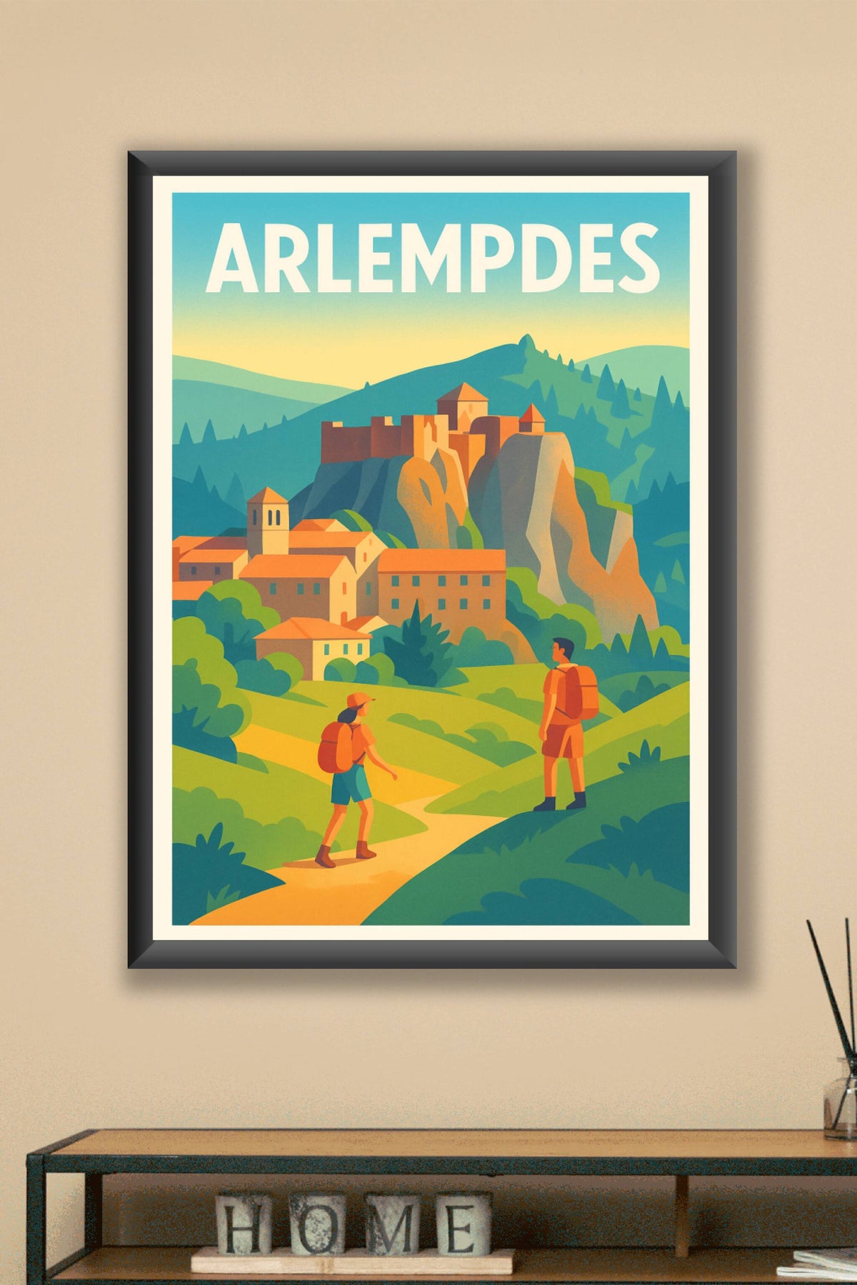 Affiche Arlempdes — L'escapade nature au cœur du patrimoine · poster d'art de Arlempdes