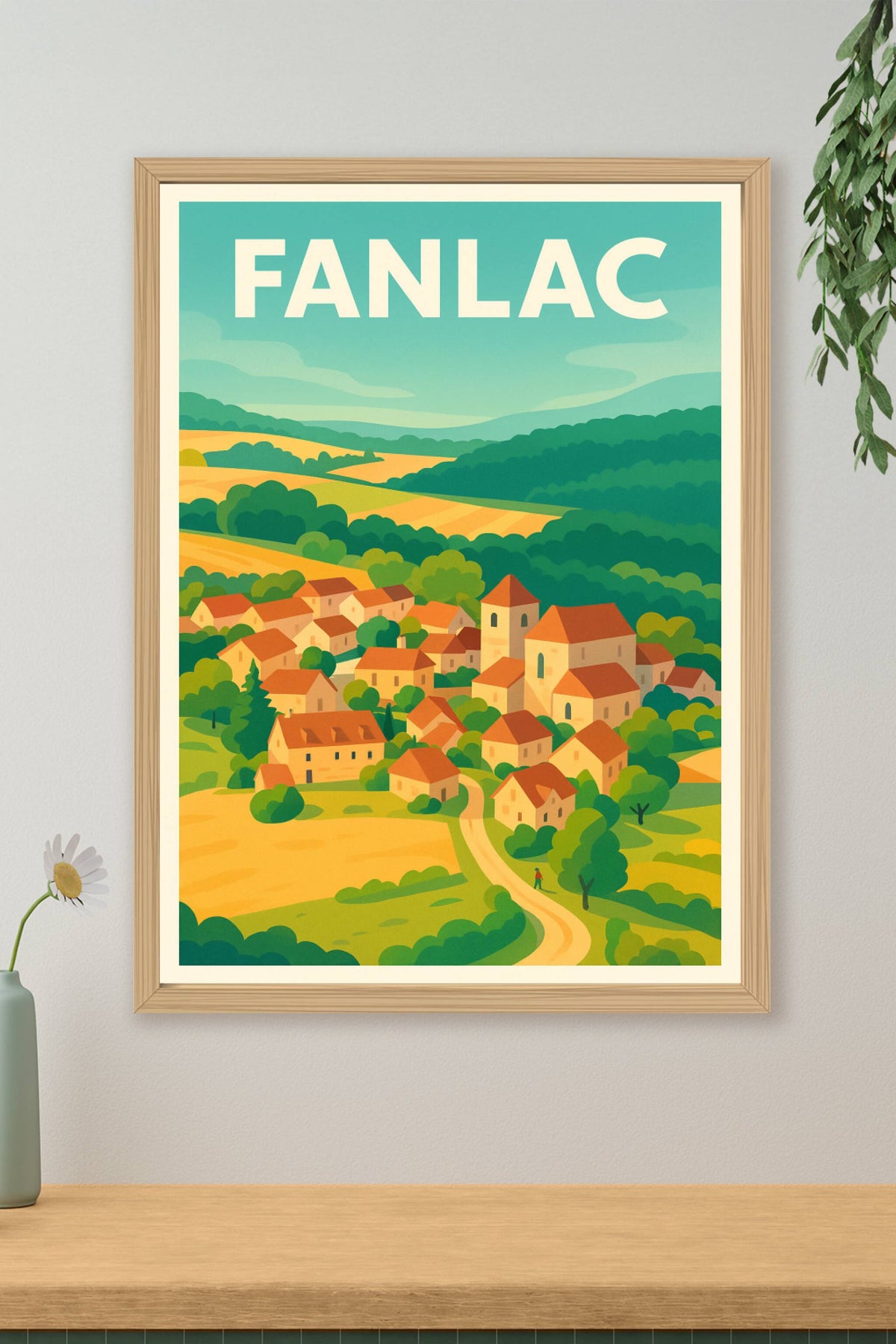 Affiche Fanlac — Charmante escapade bucolique · poster d'art de Fanlac
