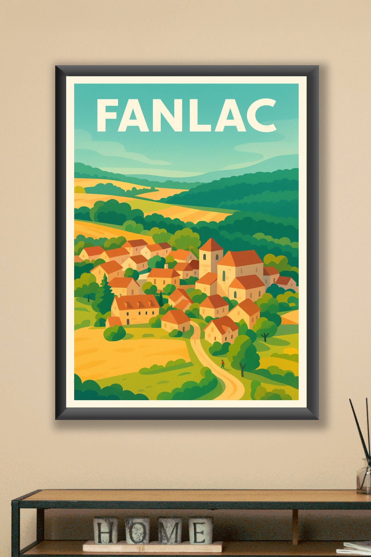 Affiche Fanlac — Charmante escapade bucolique · poster d'art de Fanlac