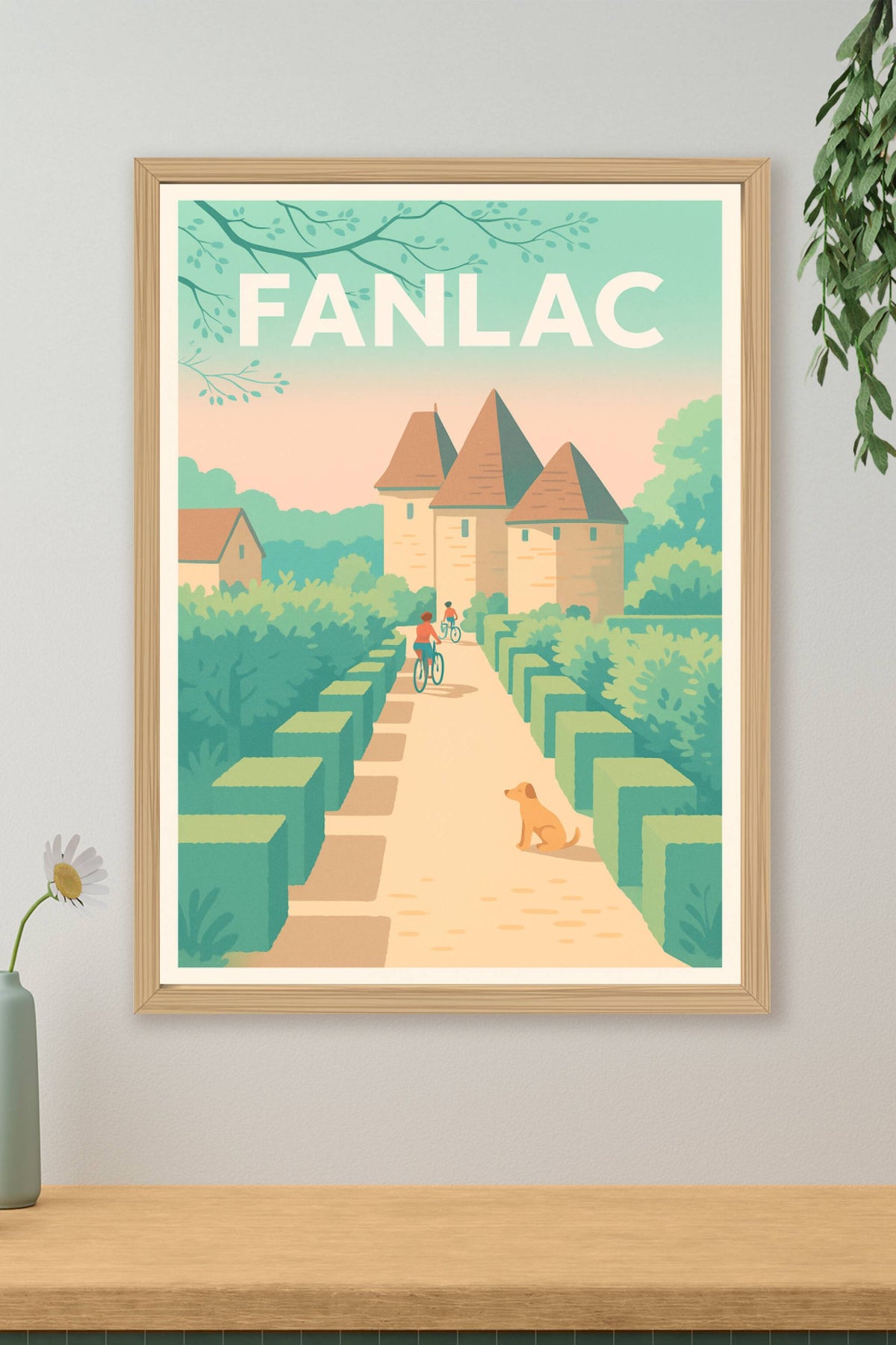 Affiche Fanlac — Échappée bucolique au cœur du Périgord · poster d'art de Fanlac