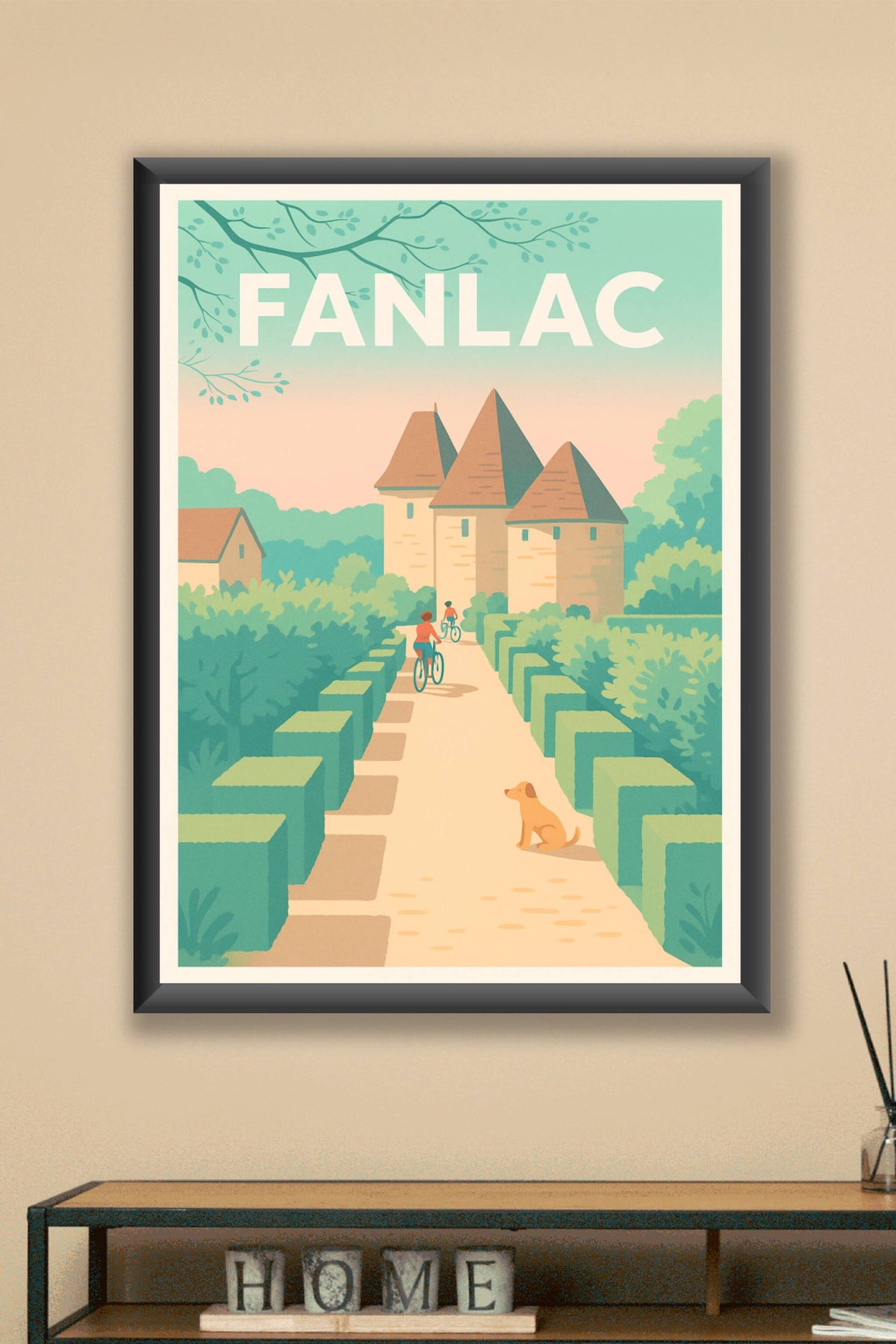 Affiche Fanlac — Échappée bucolique au cœur du Périgord · poster d'art de Fanlac