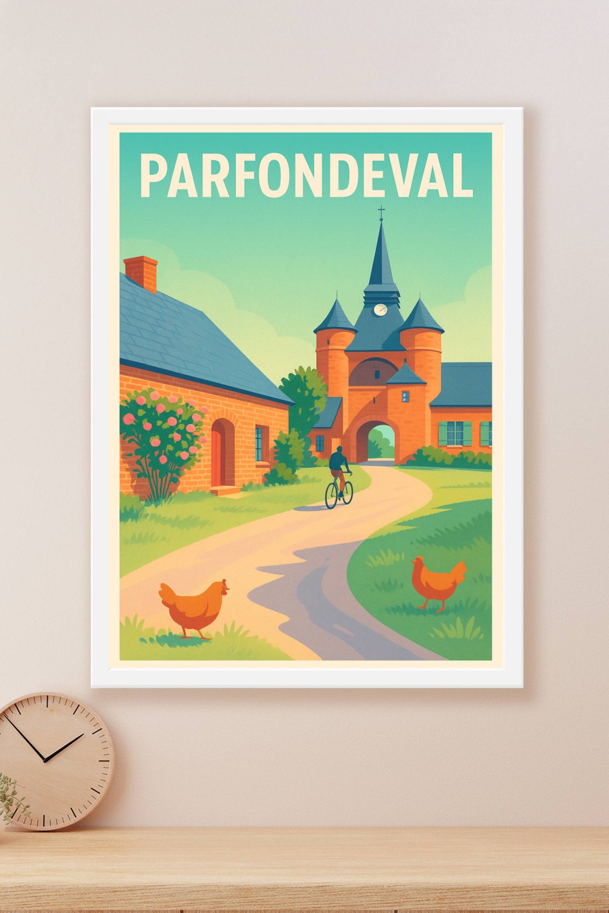 Affiche Parfondeval — Charme bucolique et patrimoine · poster d'art de Parfondeval