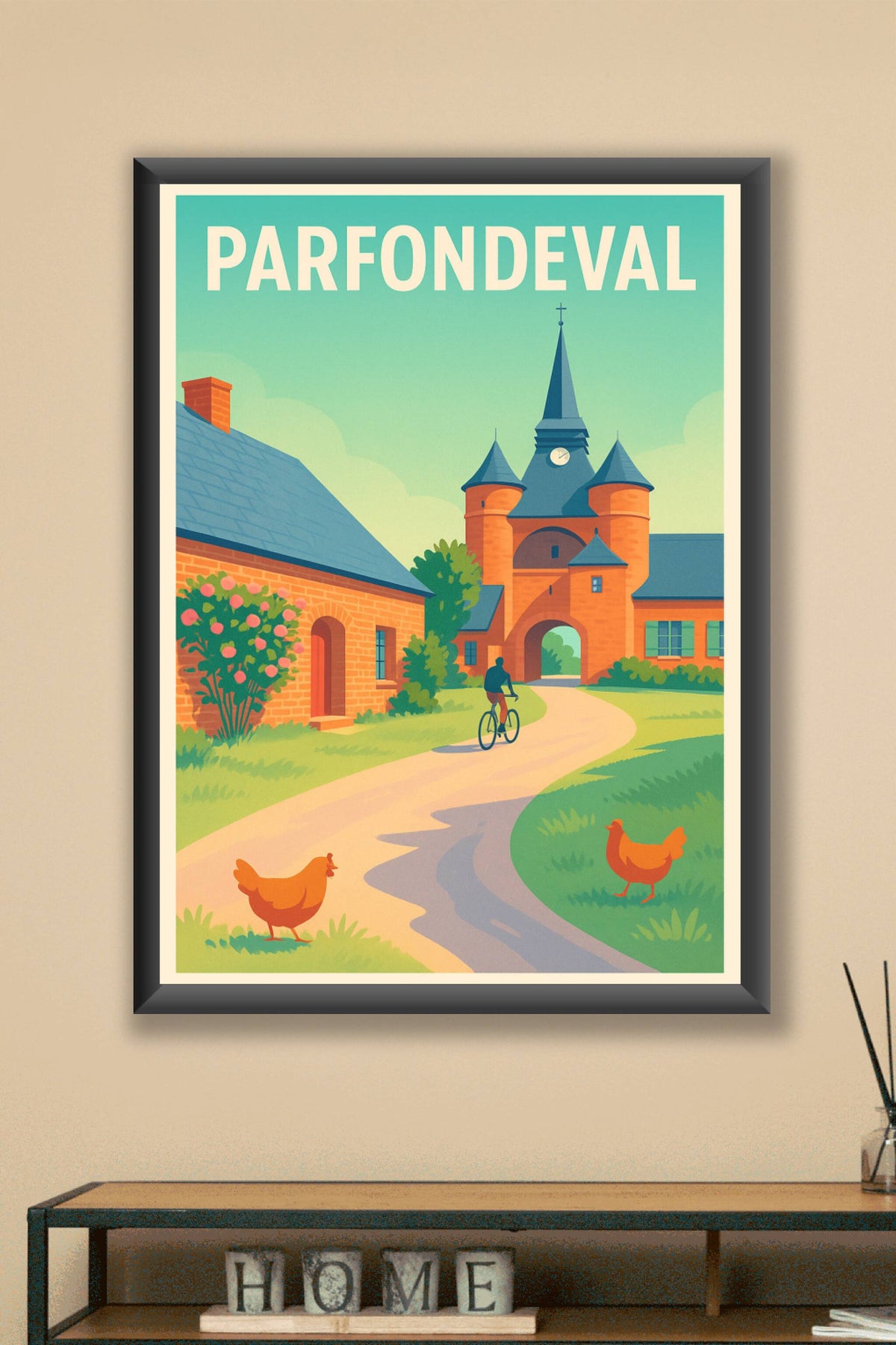 Affiche Parfondeval — Charme bucolique et patrimoine · poster d'art de Parfondeval