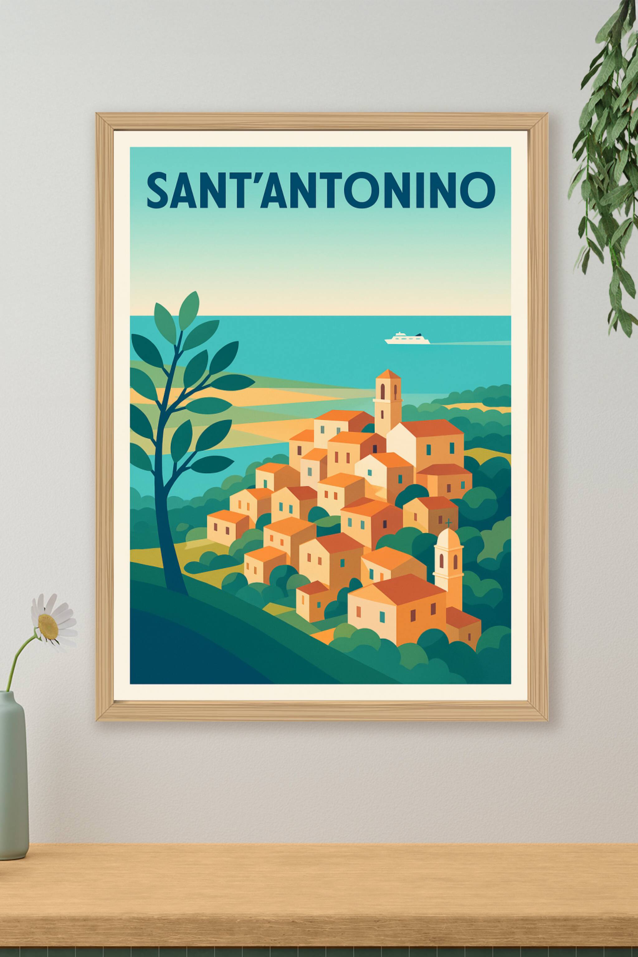 Affiche de Sant'Antonino - Charme et Sérénité Corse