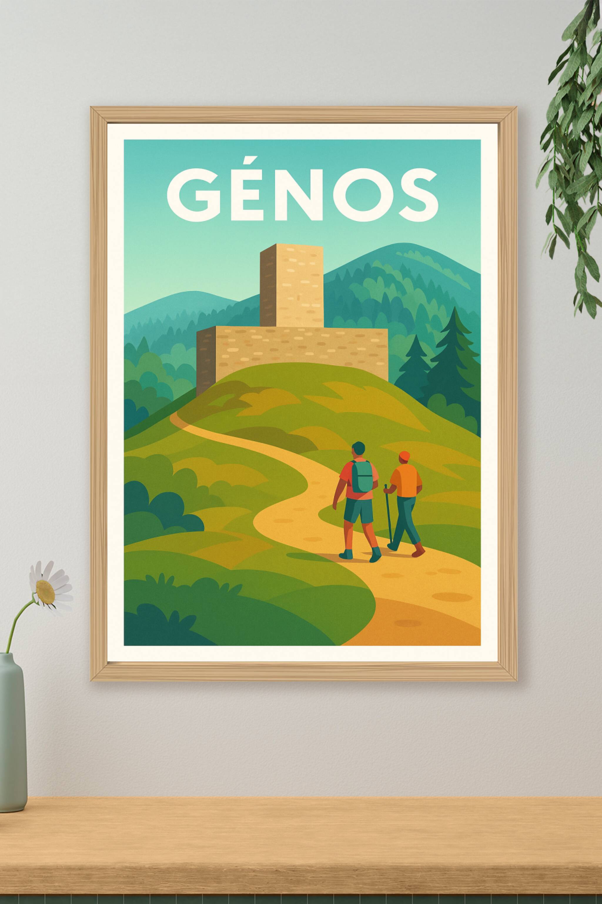 Affiche de Génos - Escapade nature et patrimoine