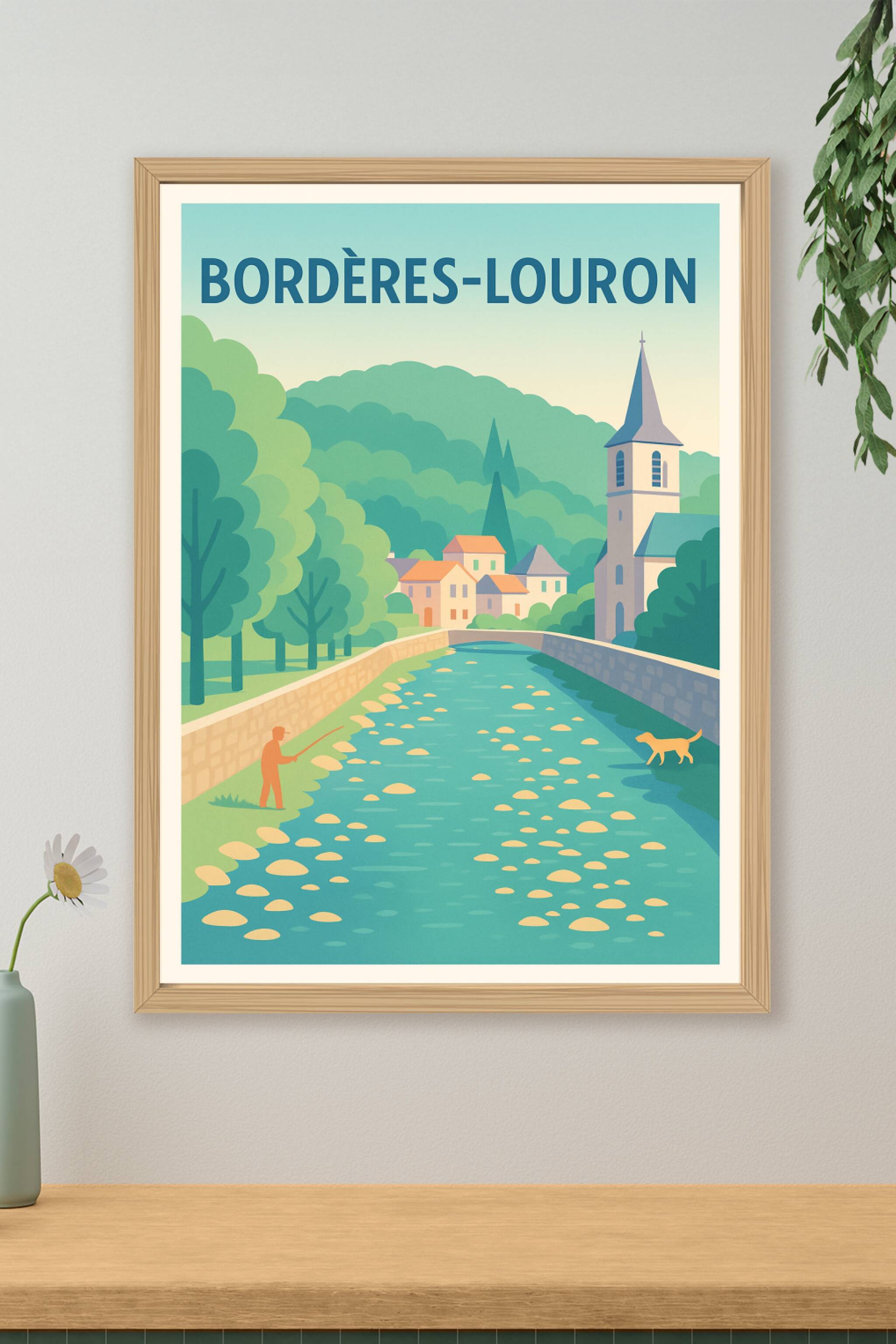 Affiche de Bordères-Louron - Tranquillité au fil de l'eau