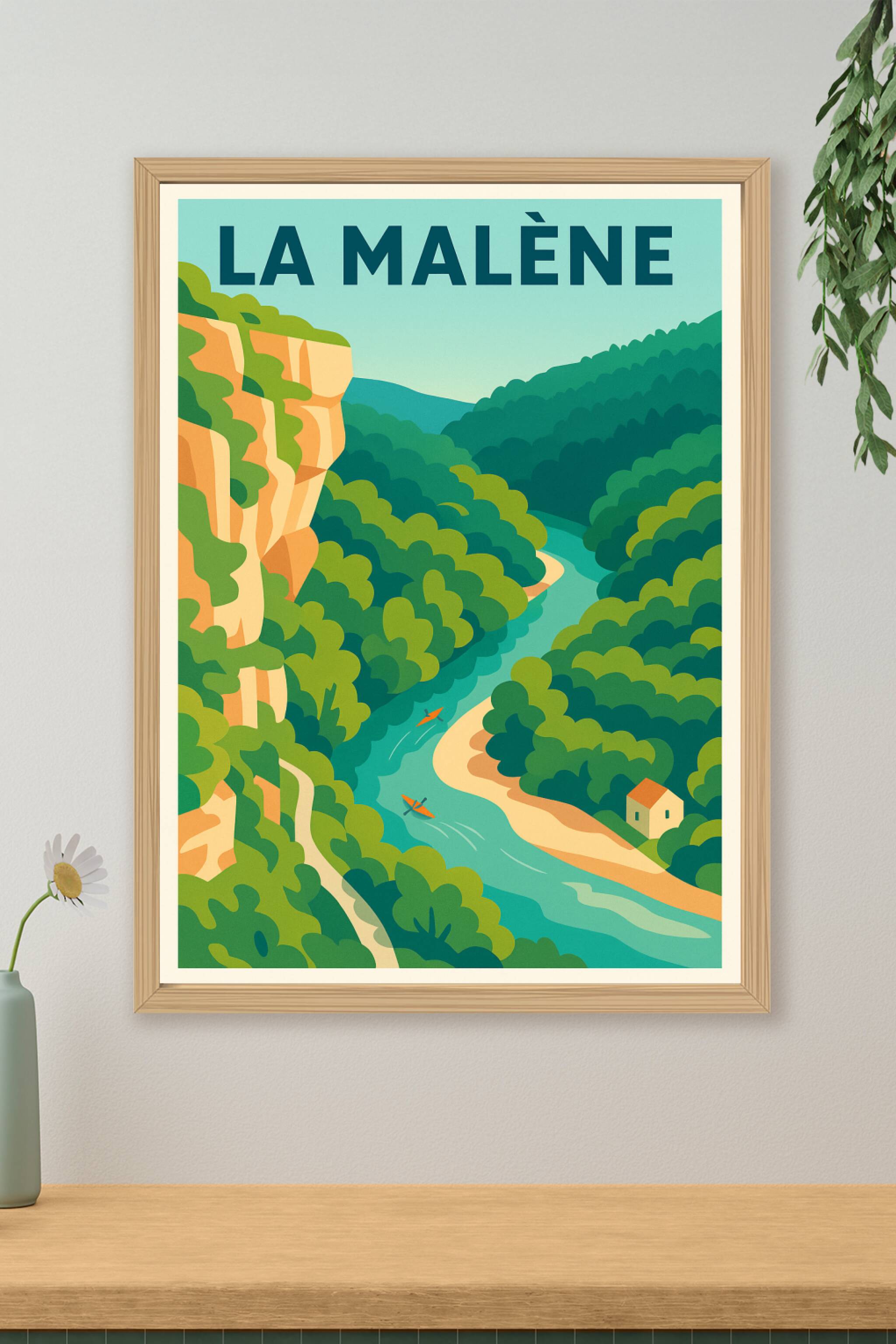 Affiche de La Malène - Évasion nature au cœur des gorges