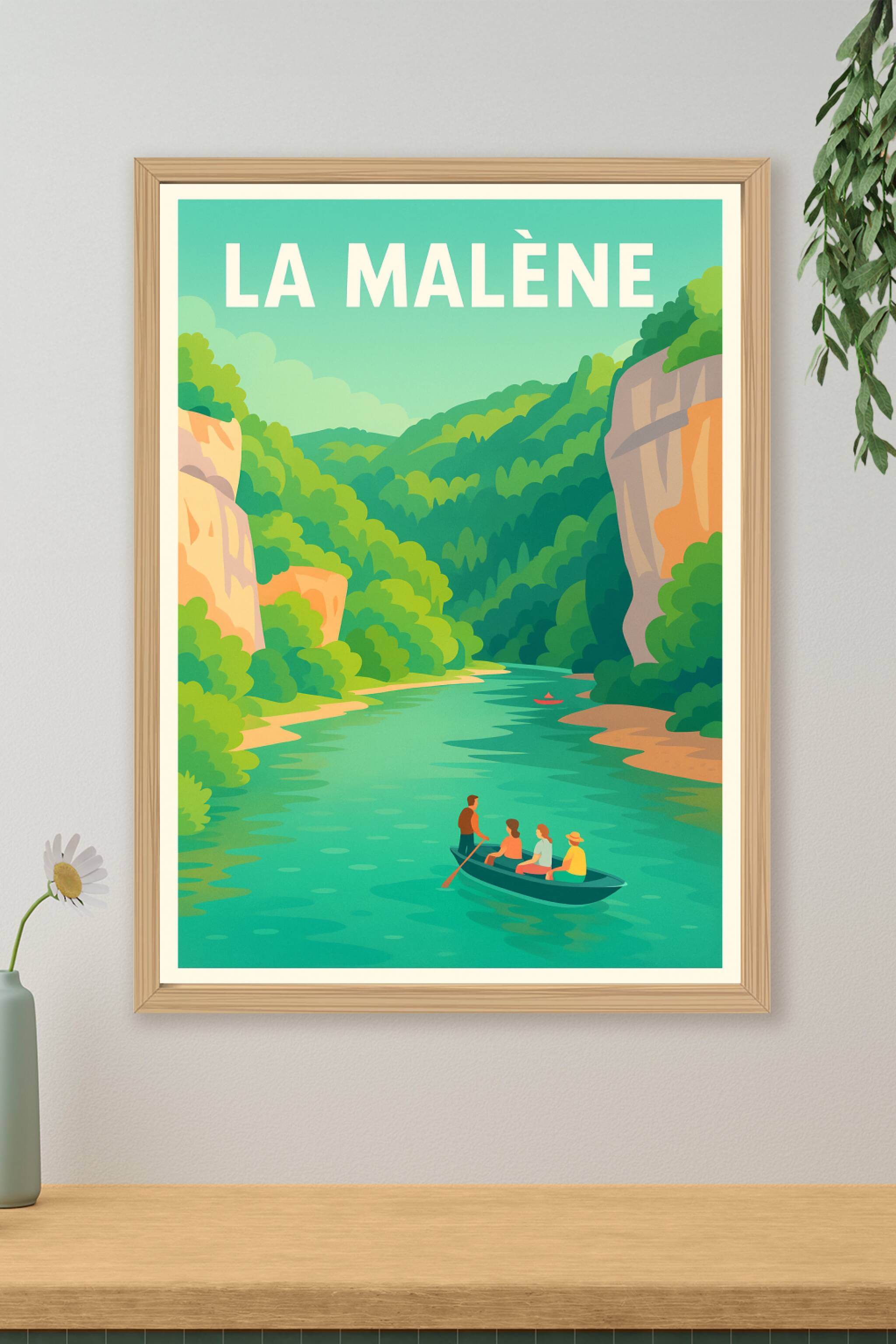 Affiche de La Malène - Évasion en pleine nature