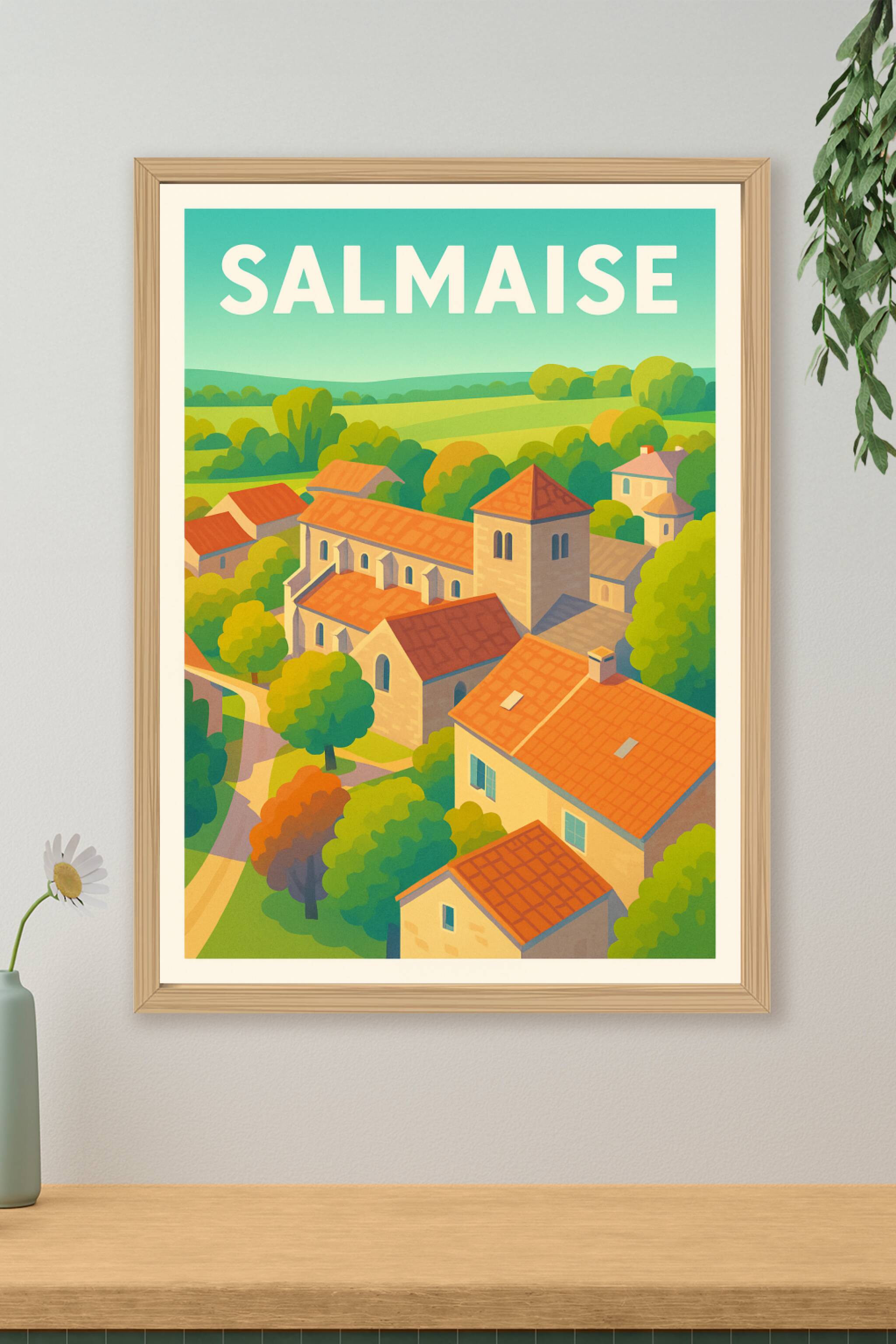 Affiche de Salmaise - Village paisible au cœur de la nature