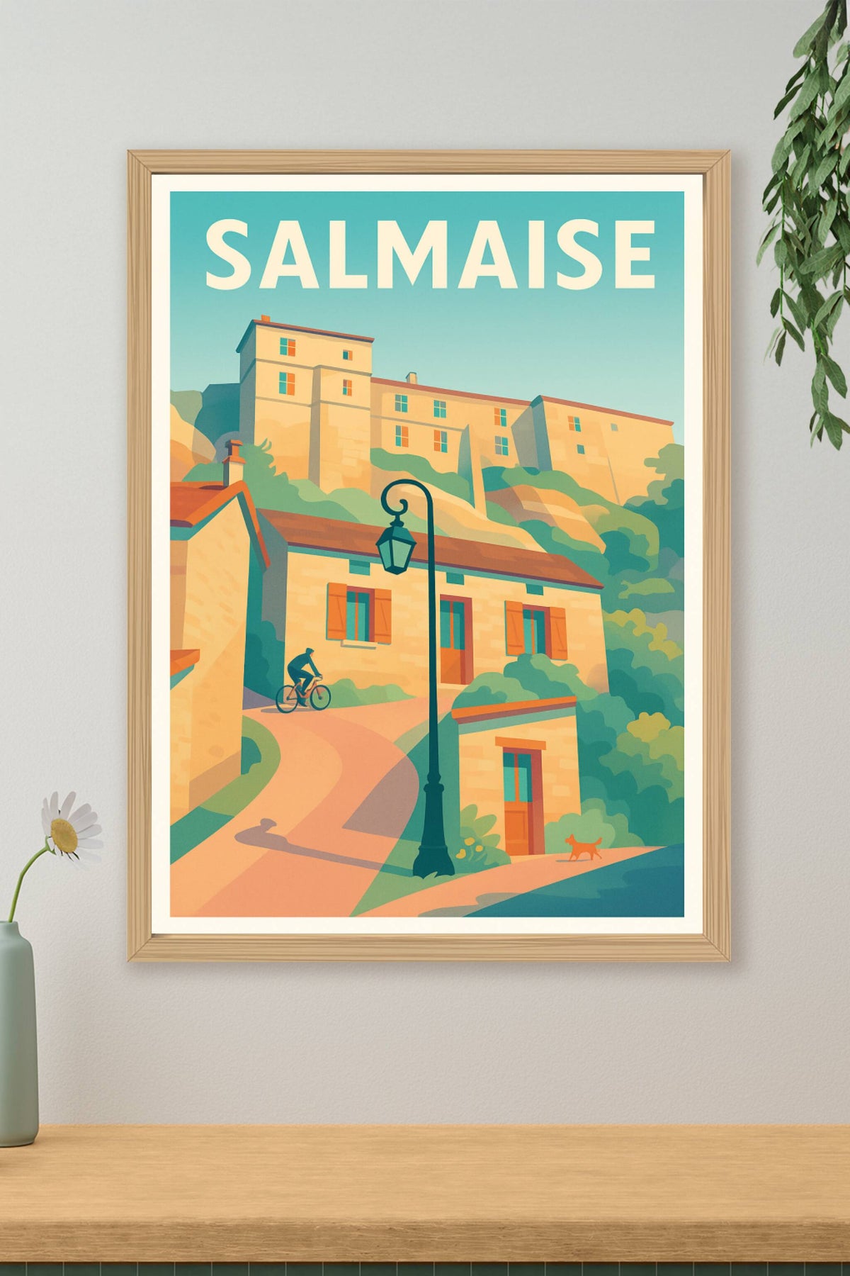 Affiche Salmaise — Charme et sérénité à la campagne · poster d'art de Salmaise
