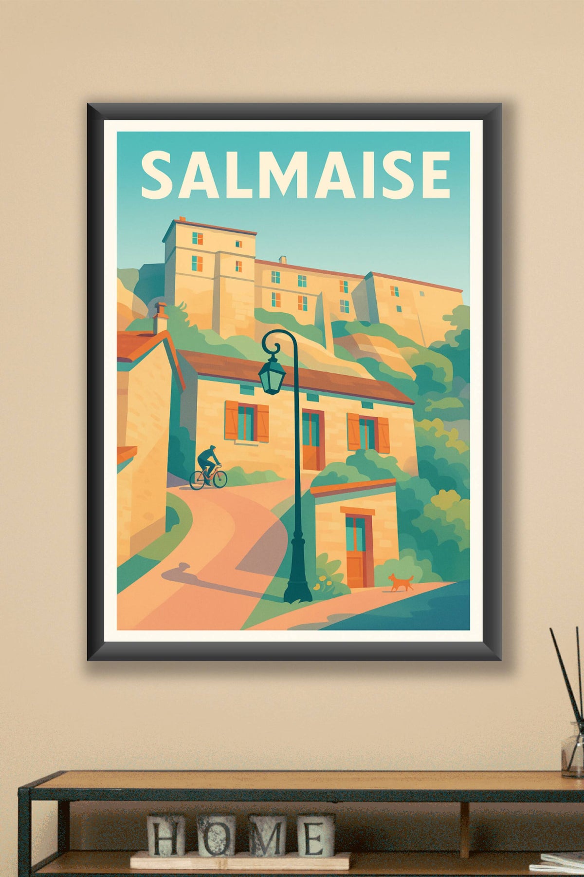Affiche Salmaise — Charme et sérénité à la campagne · poster d'art de Salmaise