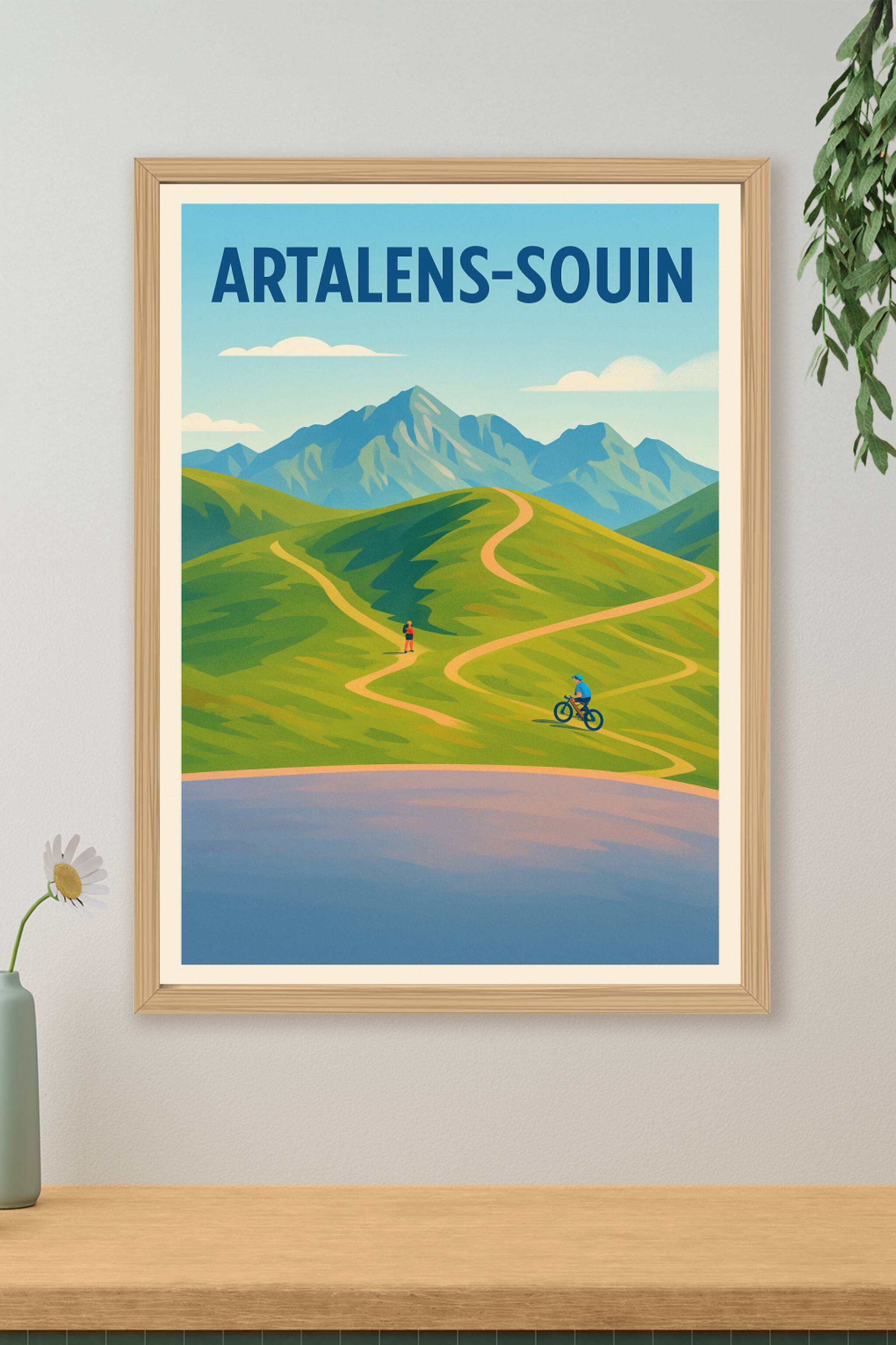 Affiche de Artalens-Souin - Invitation à l'évasion en pleine nature